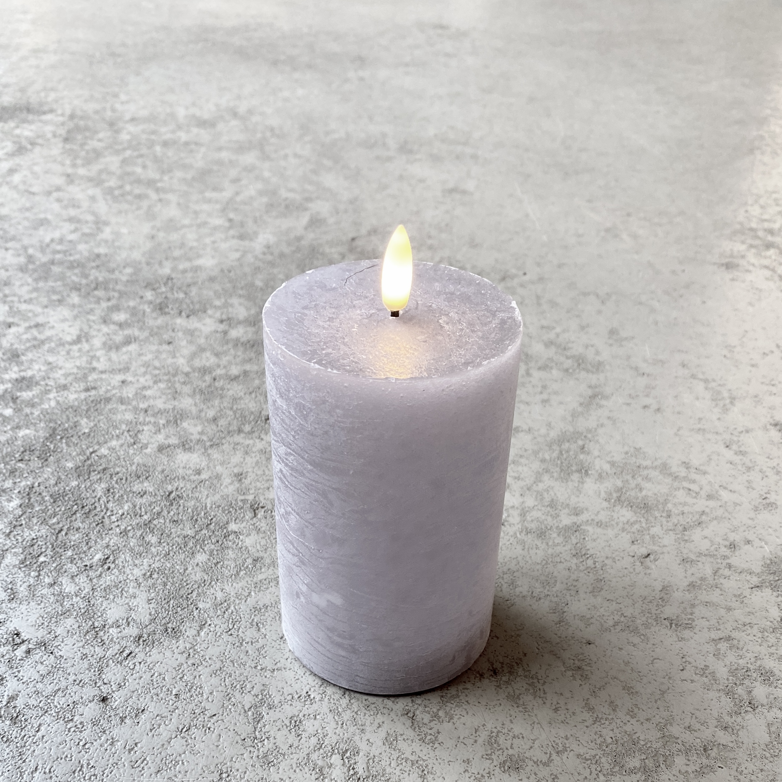 LED-Kerze "Flair" H12cm, grau