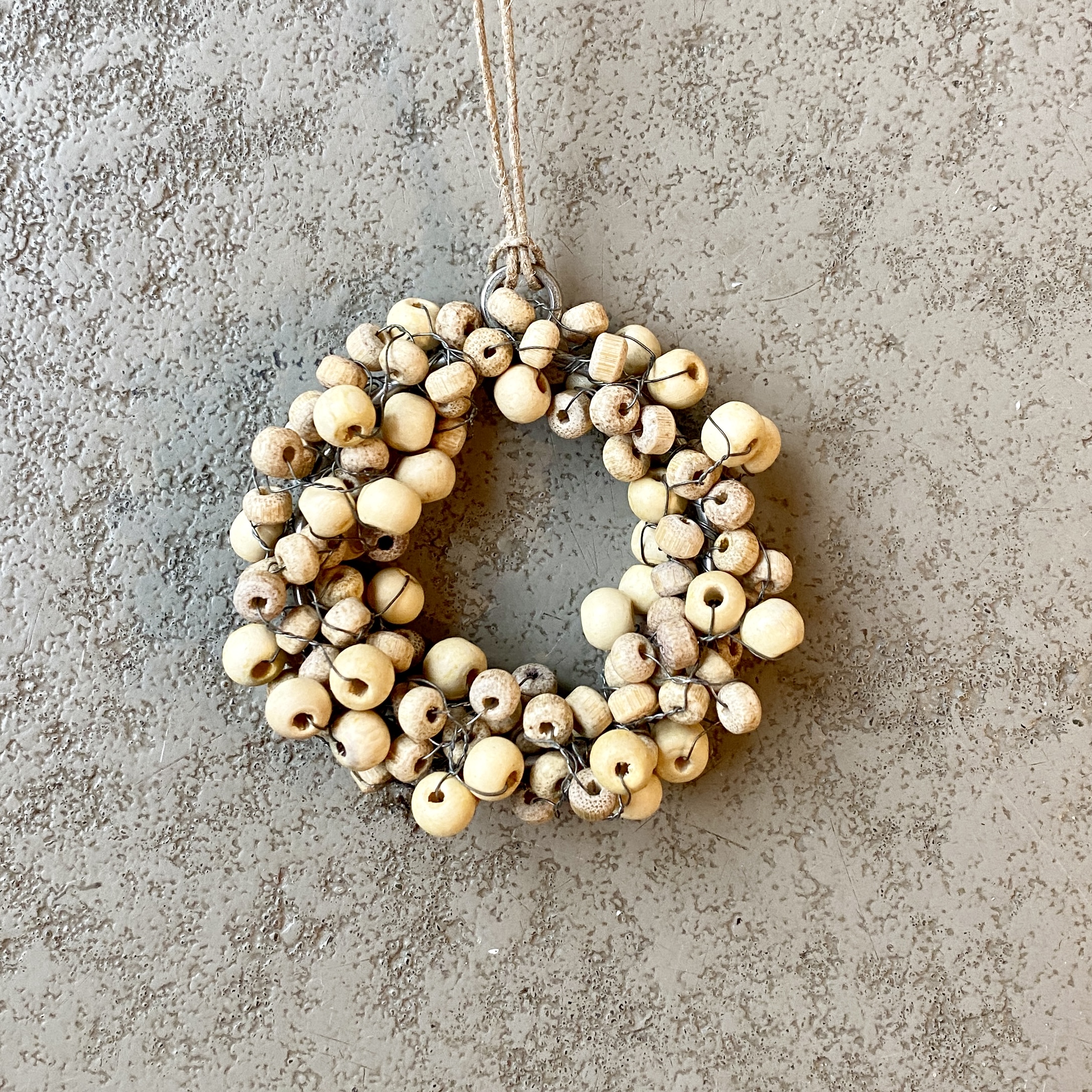 Kranz "Bodhi" D8cm, beige