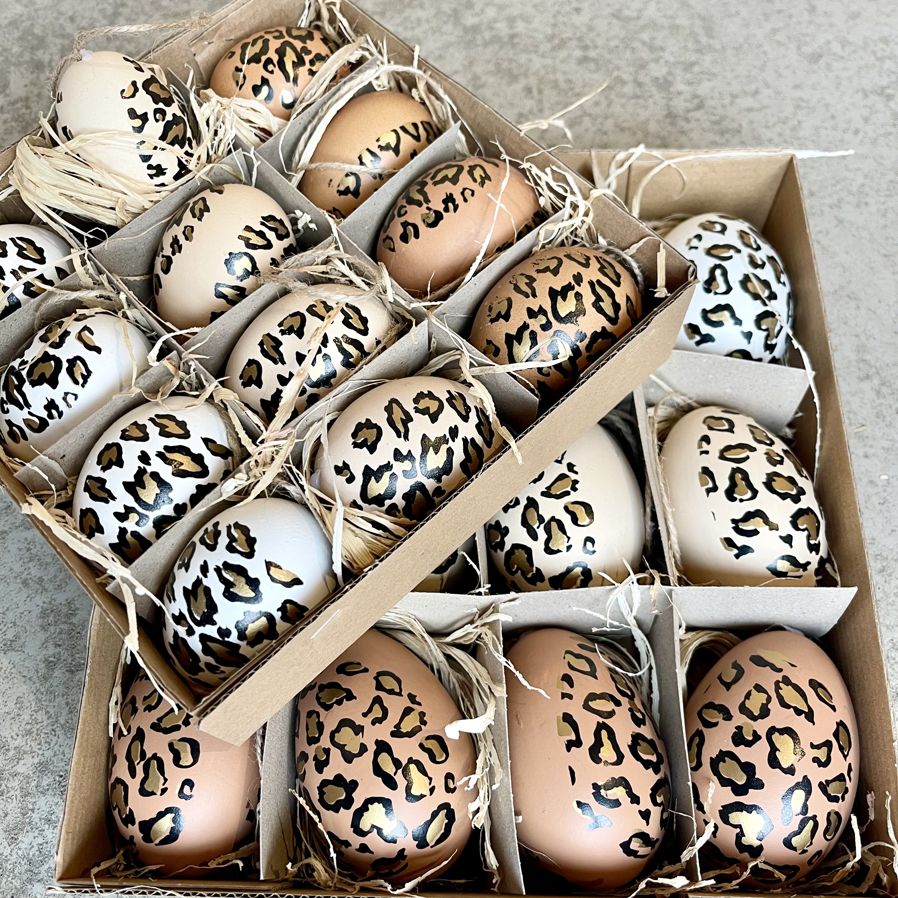 Gänseei"Pardo",3F,H8cm,natur