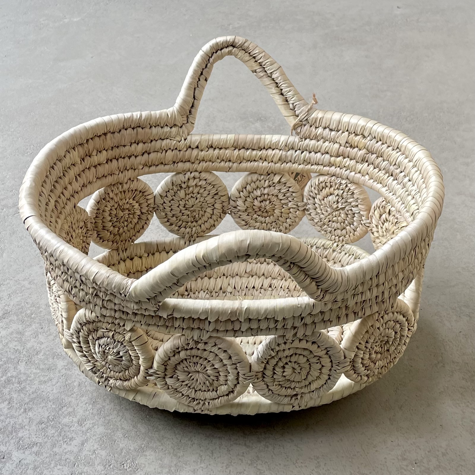 Korb Seegras natur oval mit Griffen L38cm