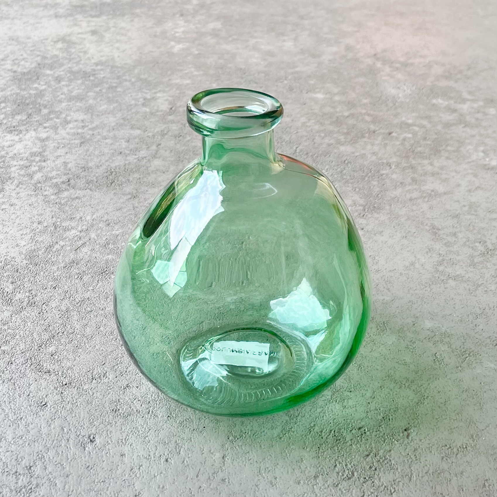 Glas-Vase "Pino" bauchig H16cm, grün
