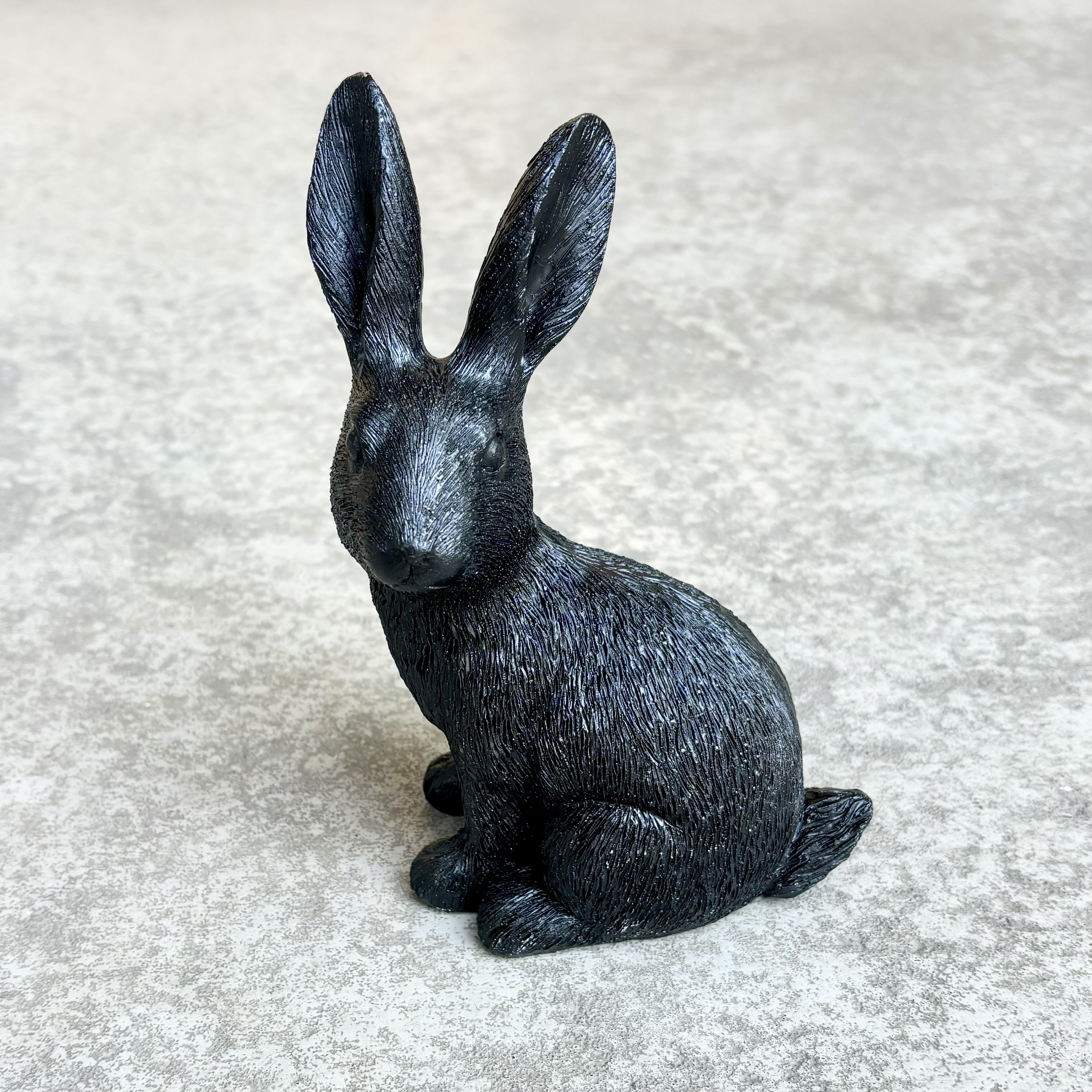 Poly.Hase"Hopps"2M,L8H19cm schwarz