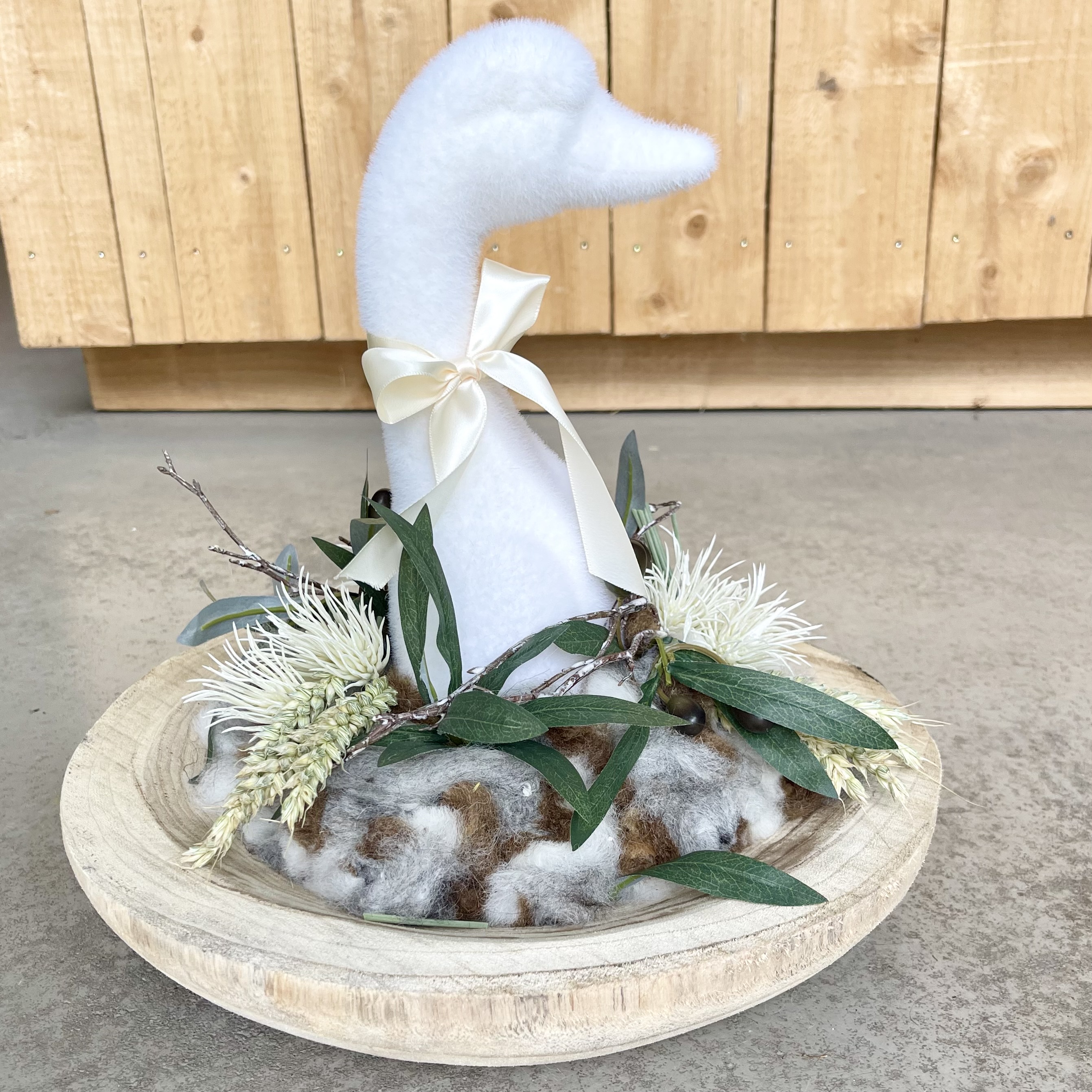 "Gänseschmaus" in Creme Weiß