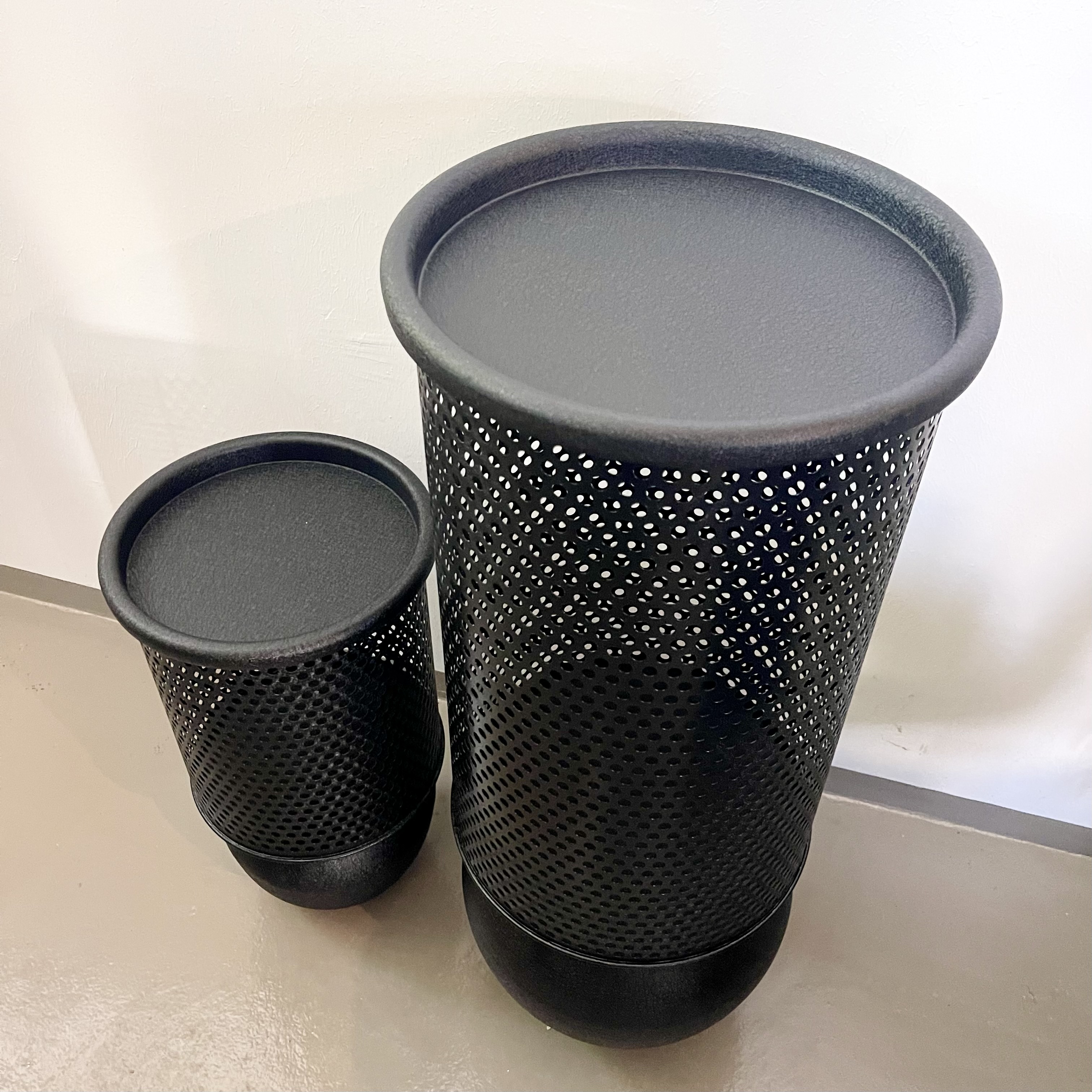 Met.Laterne "Zenon" a.F. S/2,H78/47 cm, schwarz