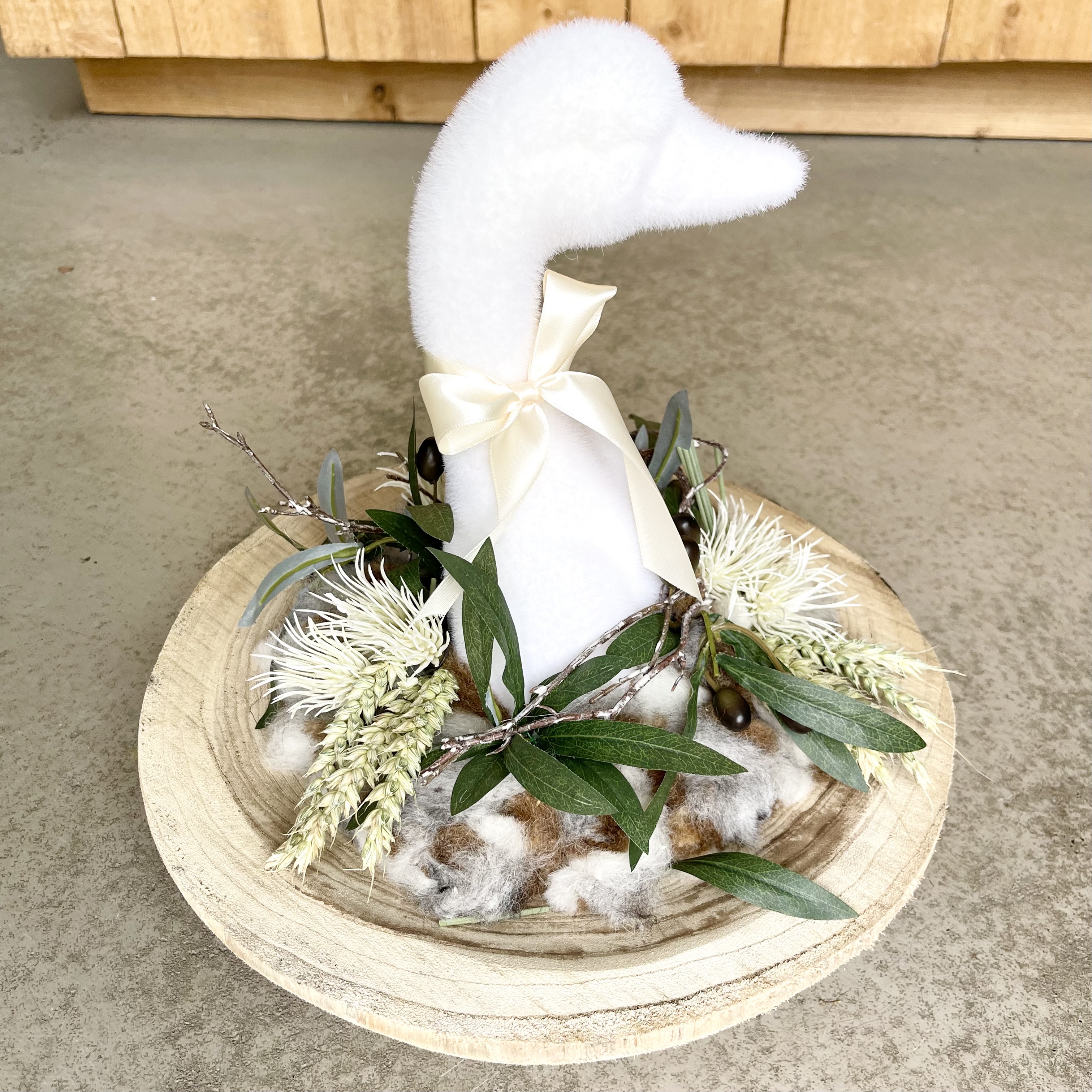 "Gänseschmaus" in Creme Weiß