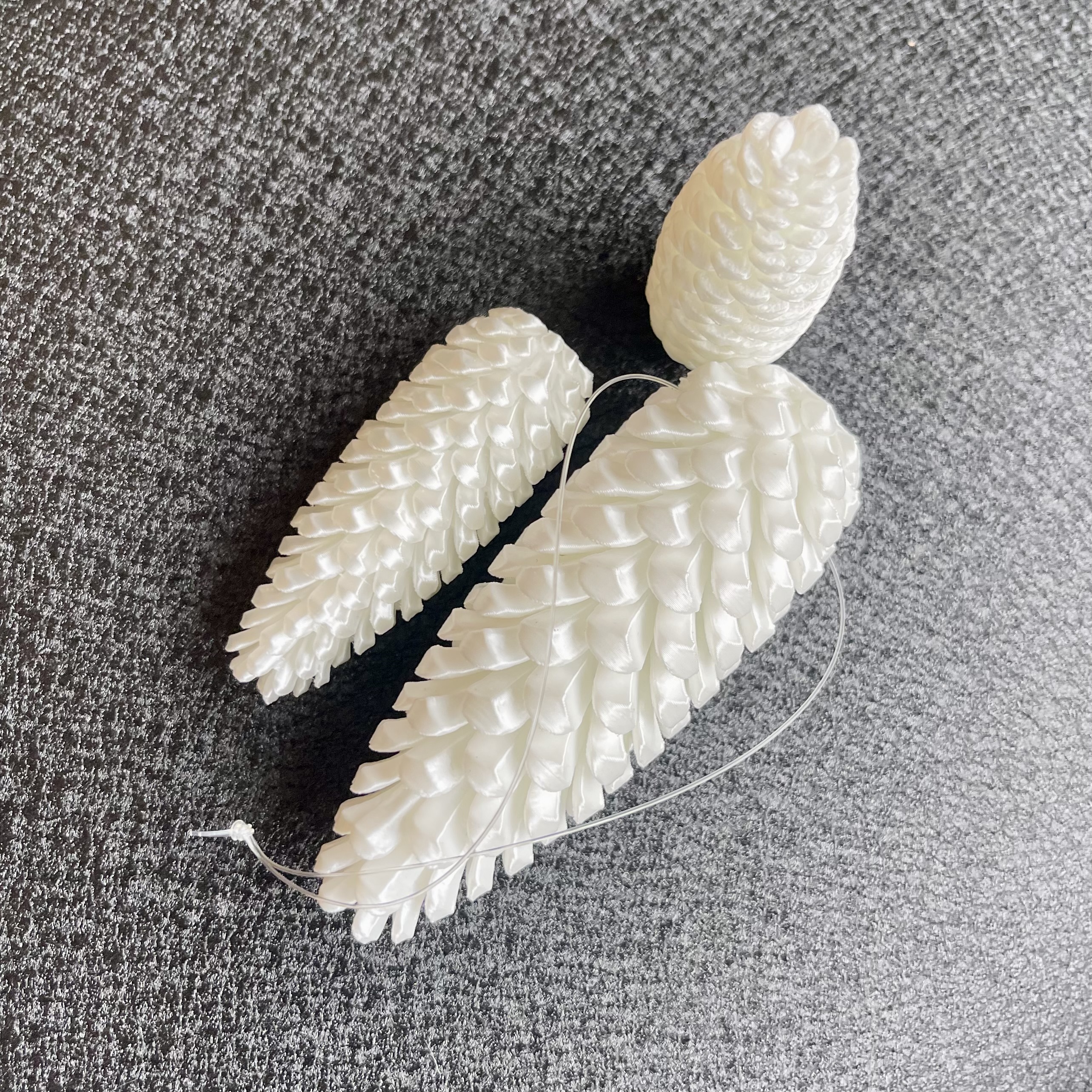 Pl.Zapfen"Jay"z.H.,D4H10cm,weiß