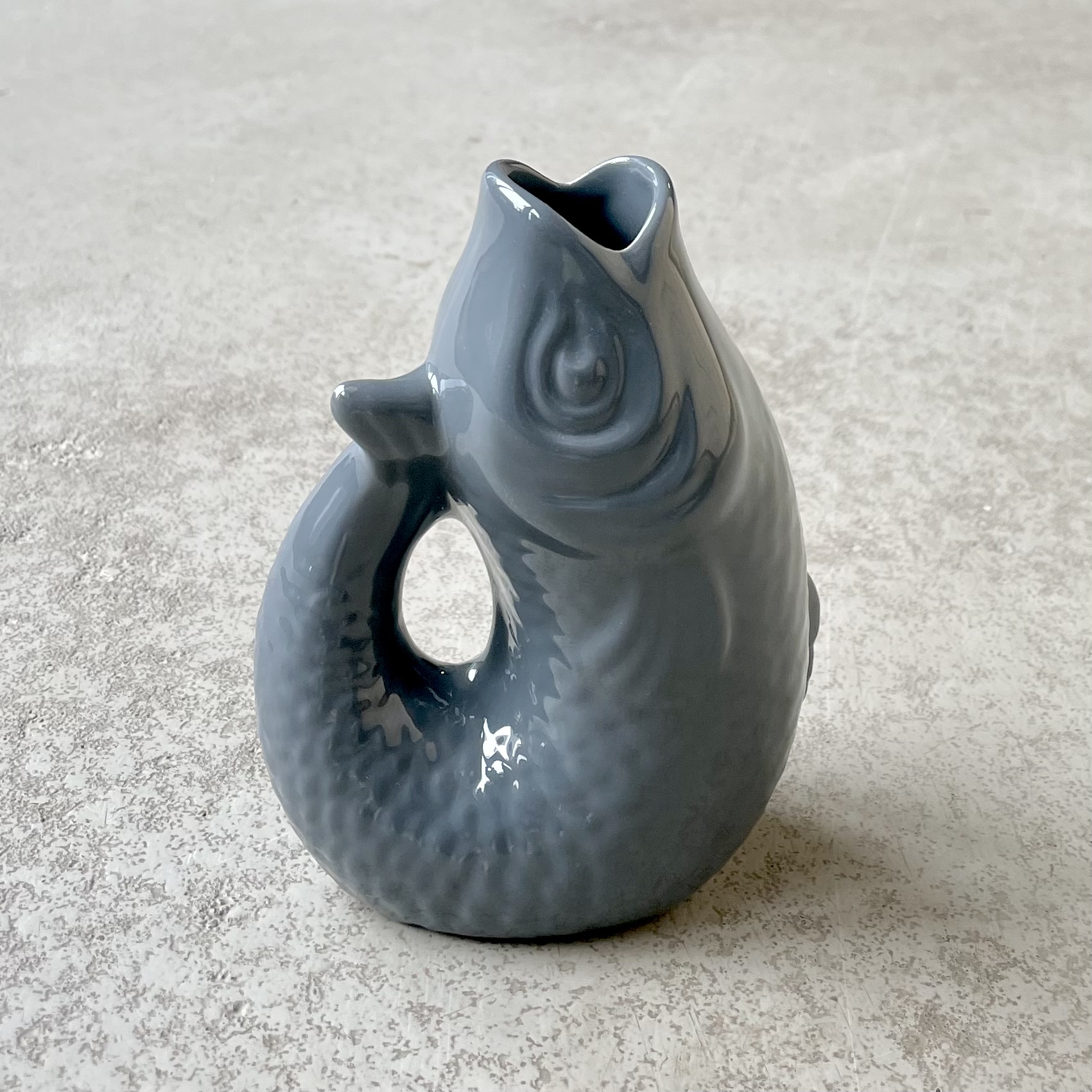 Keramik-Vase "Monsieur Carafon" 0,2l, grau H13cm 