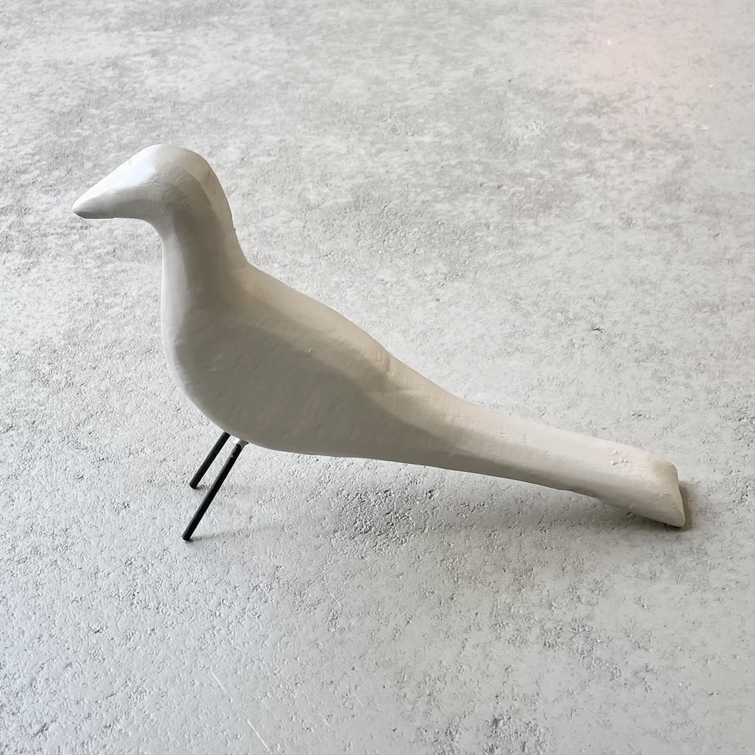 Holz-Vogel "Luigi" L34cm, taupe
