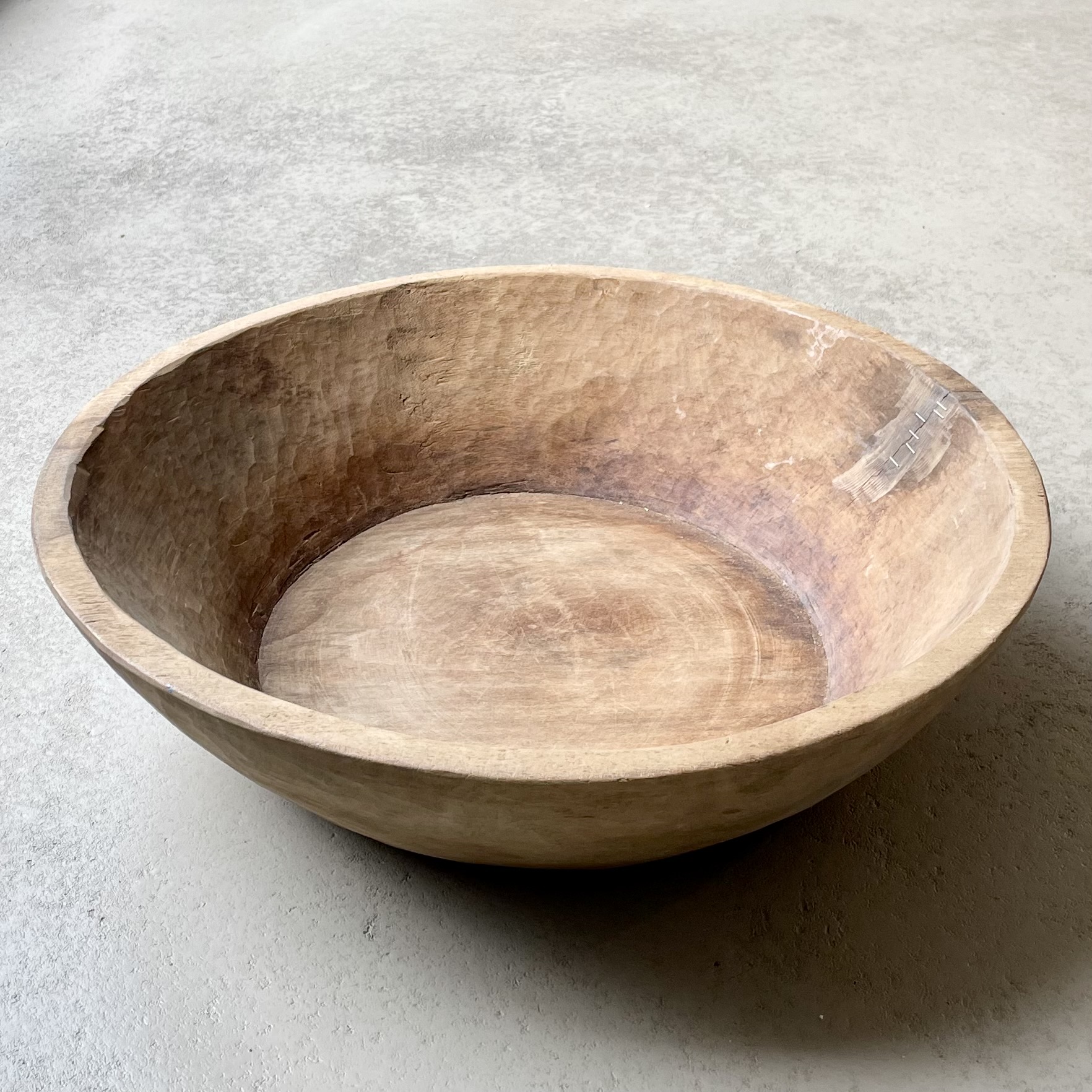 Große Altholzschale D51cm, natur 
