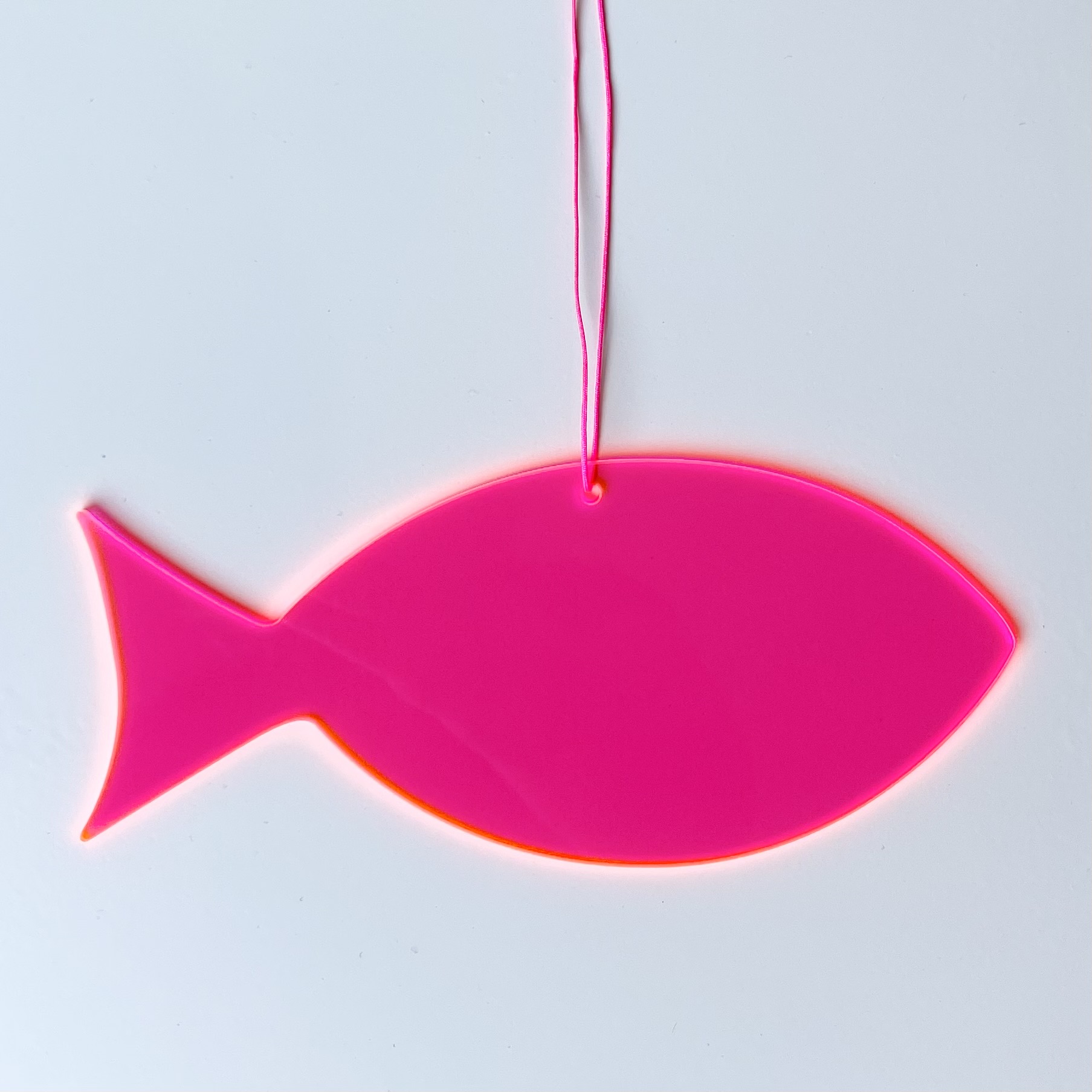 Hänger Fisch 20cm Neon Pink