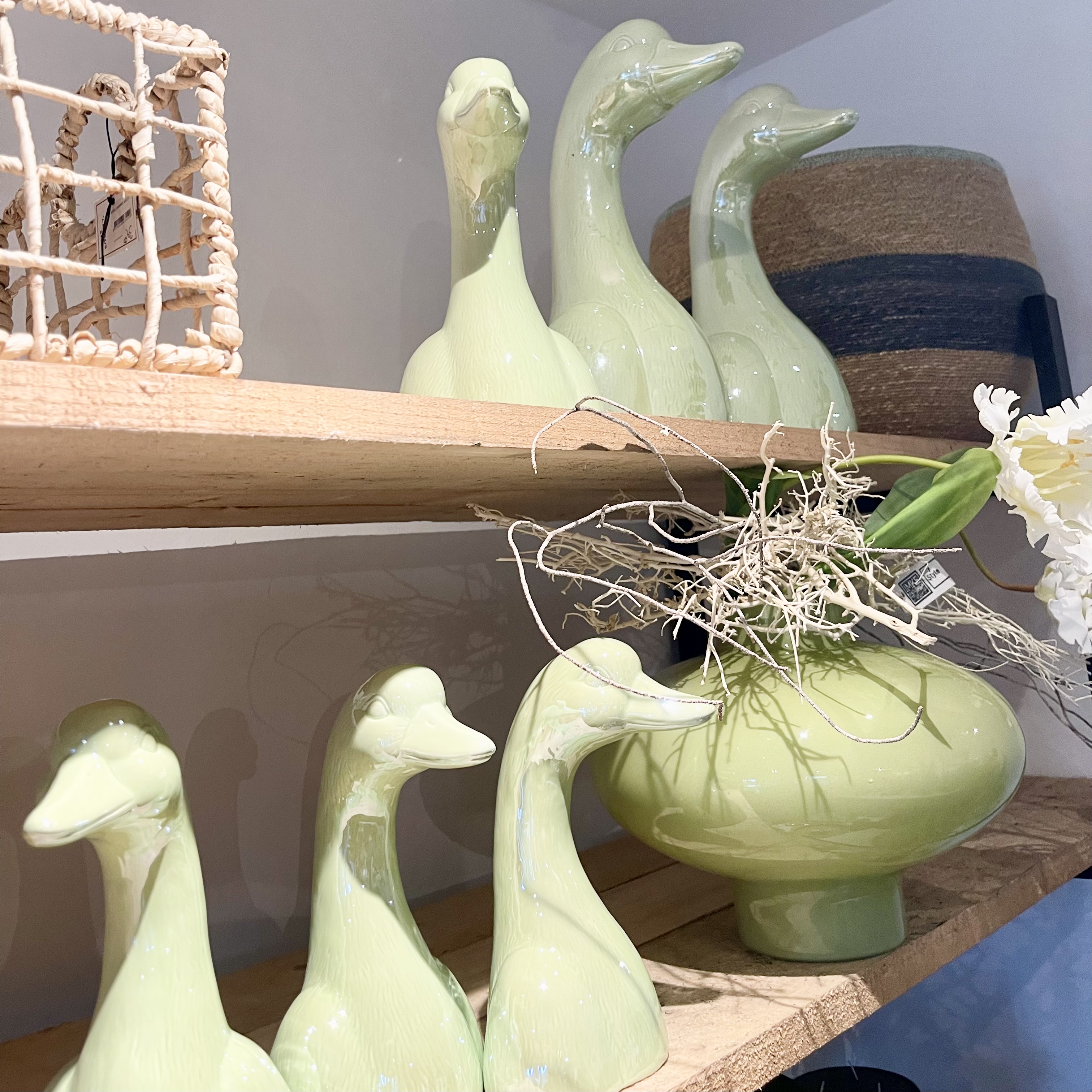 Ker. Gans "Fina" H33cm, grün