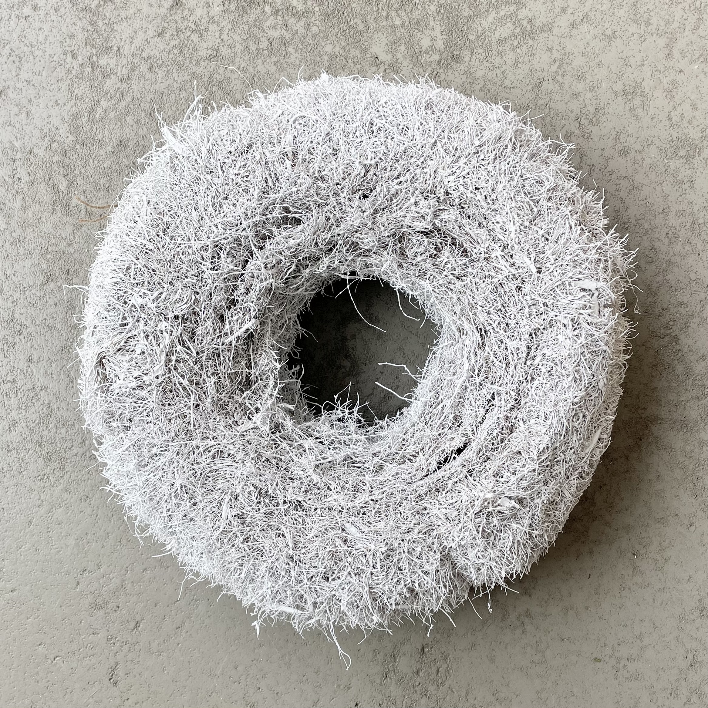 Natur-Kranz "Palo" D30cm, weiß