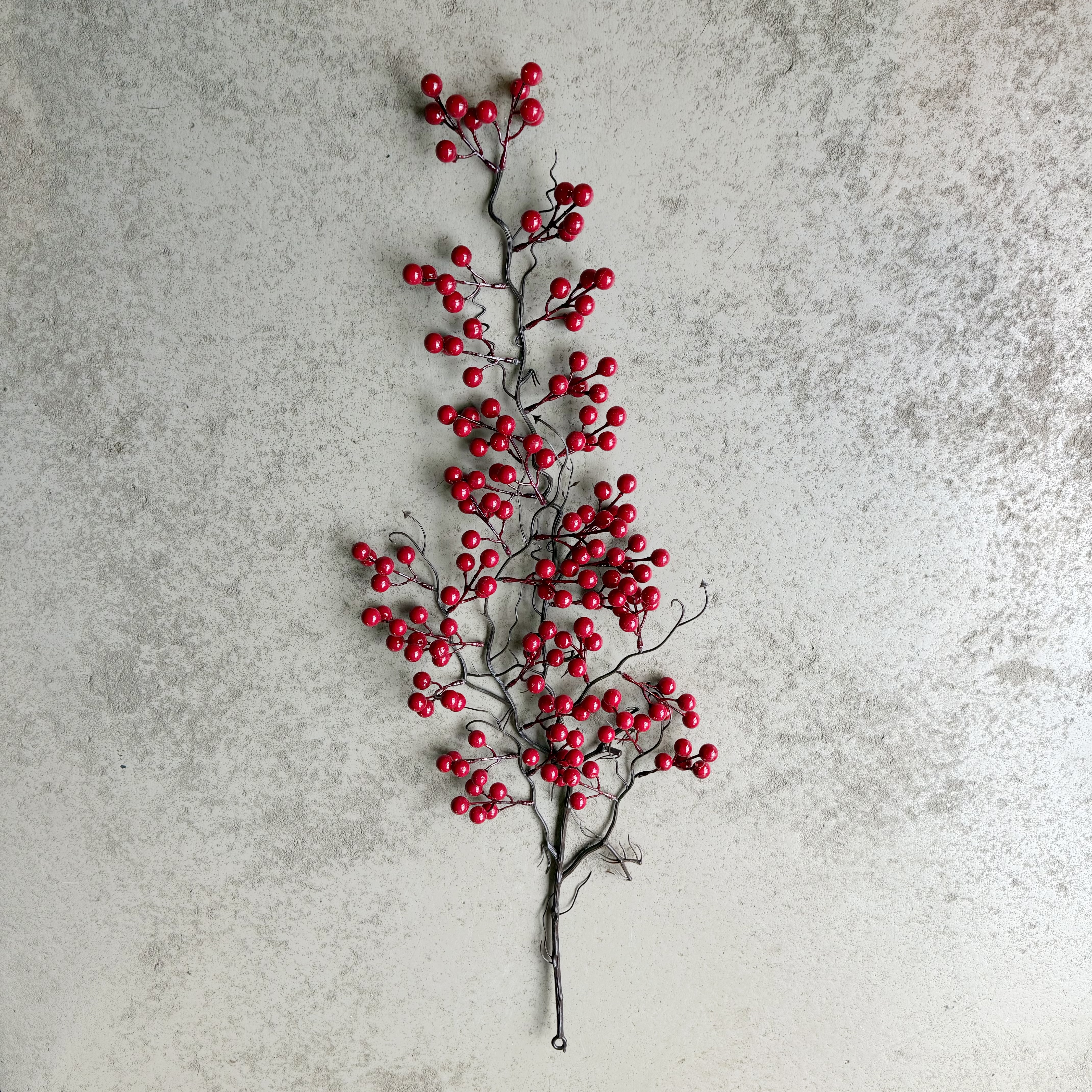 Beerenzweig"Birta",L85cm,rot