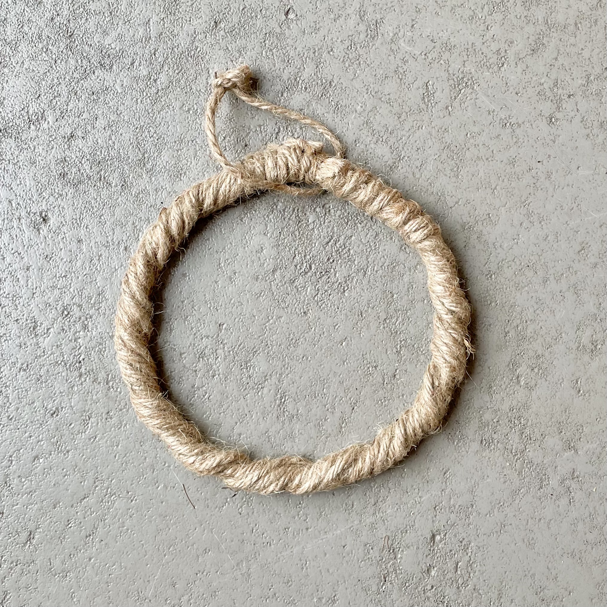 Jute-Ring "Enja" zum Hängen D15cm, natur