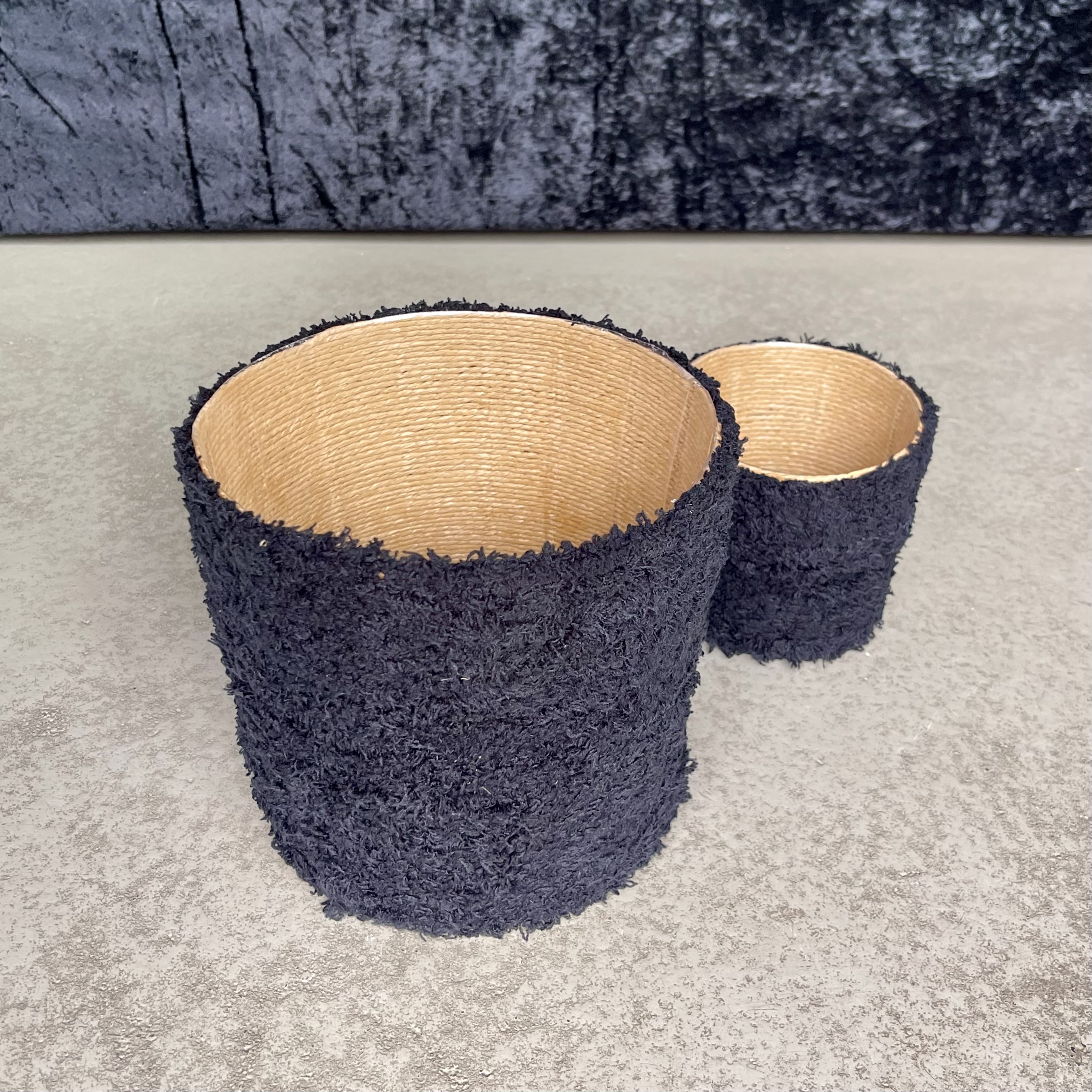 Nat.Kb "Cotton", D12H12cm, schwarz