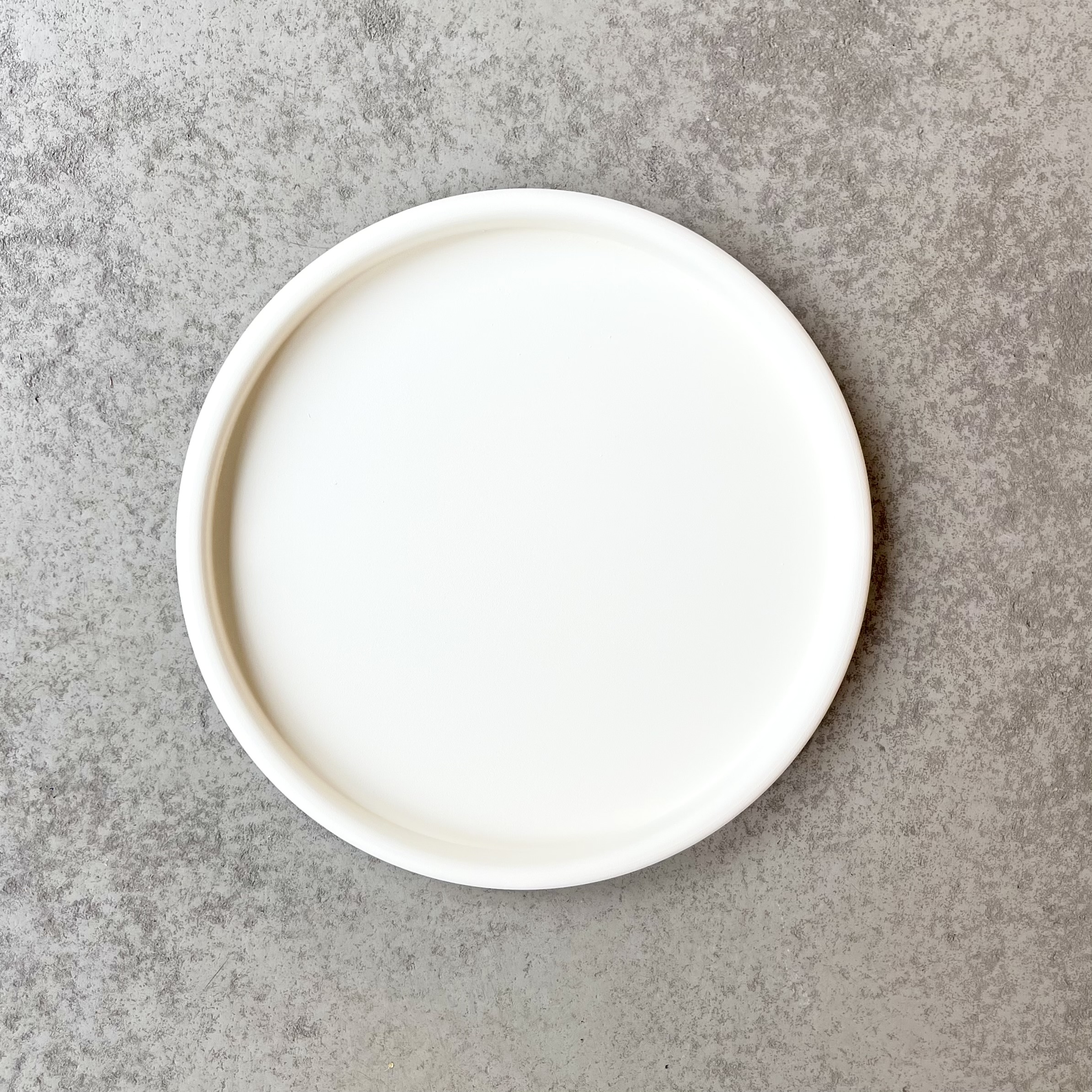 Met.Tablett"Zenon"D38H2,5cm, weiß-creme