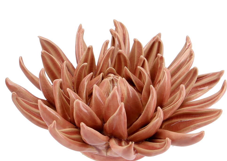 Keramik Blume "M" Rosa