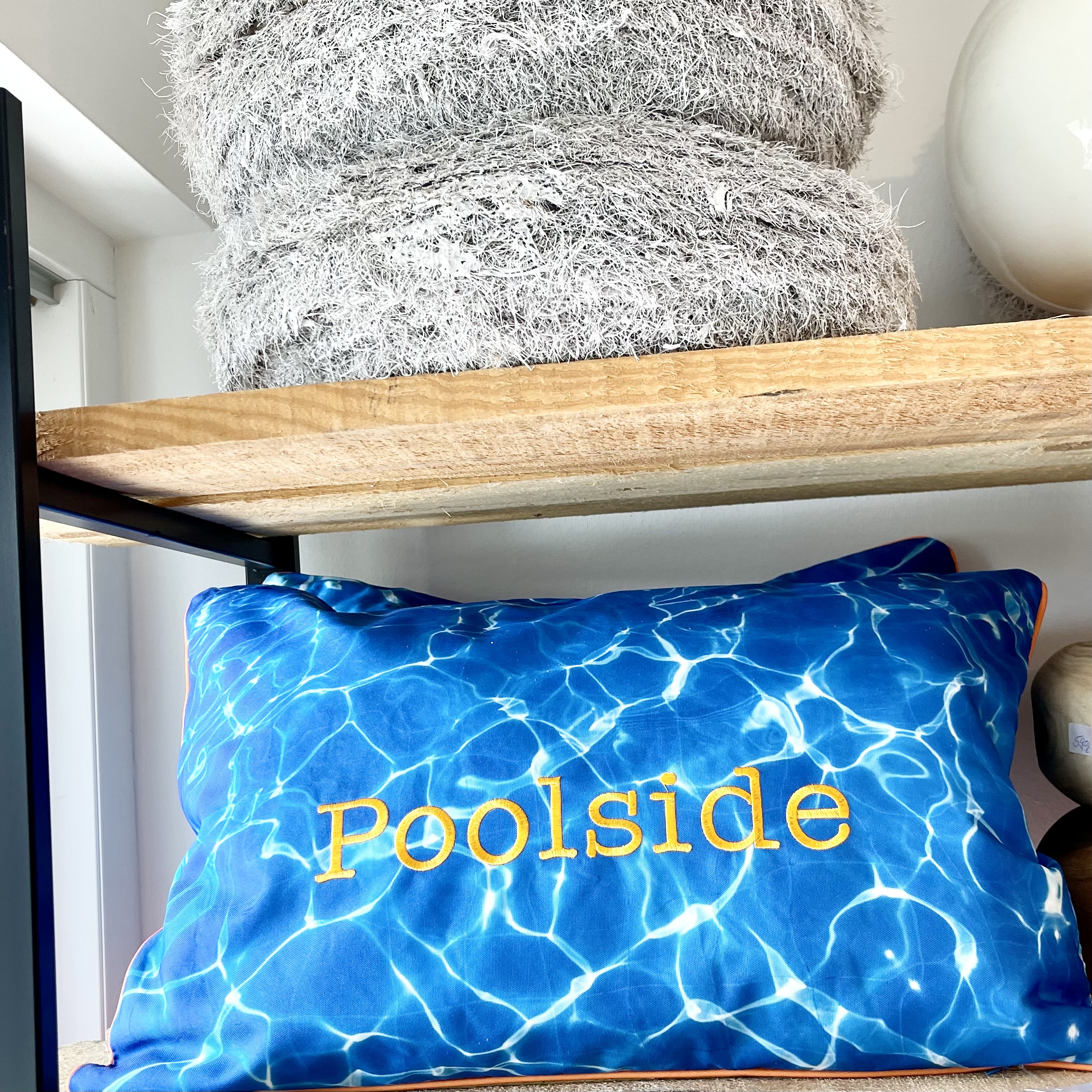 Outdoorkissen "Poolside" blau, 40/60cm