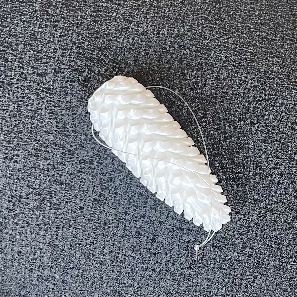 Pl.Zapfen"Jay"z.H.,D4H10cm,weiß