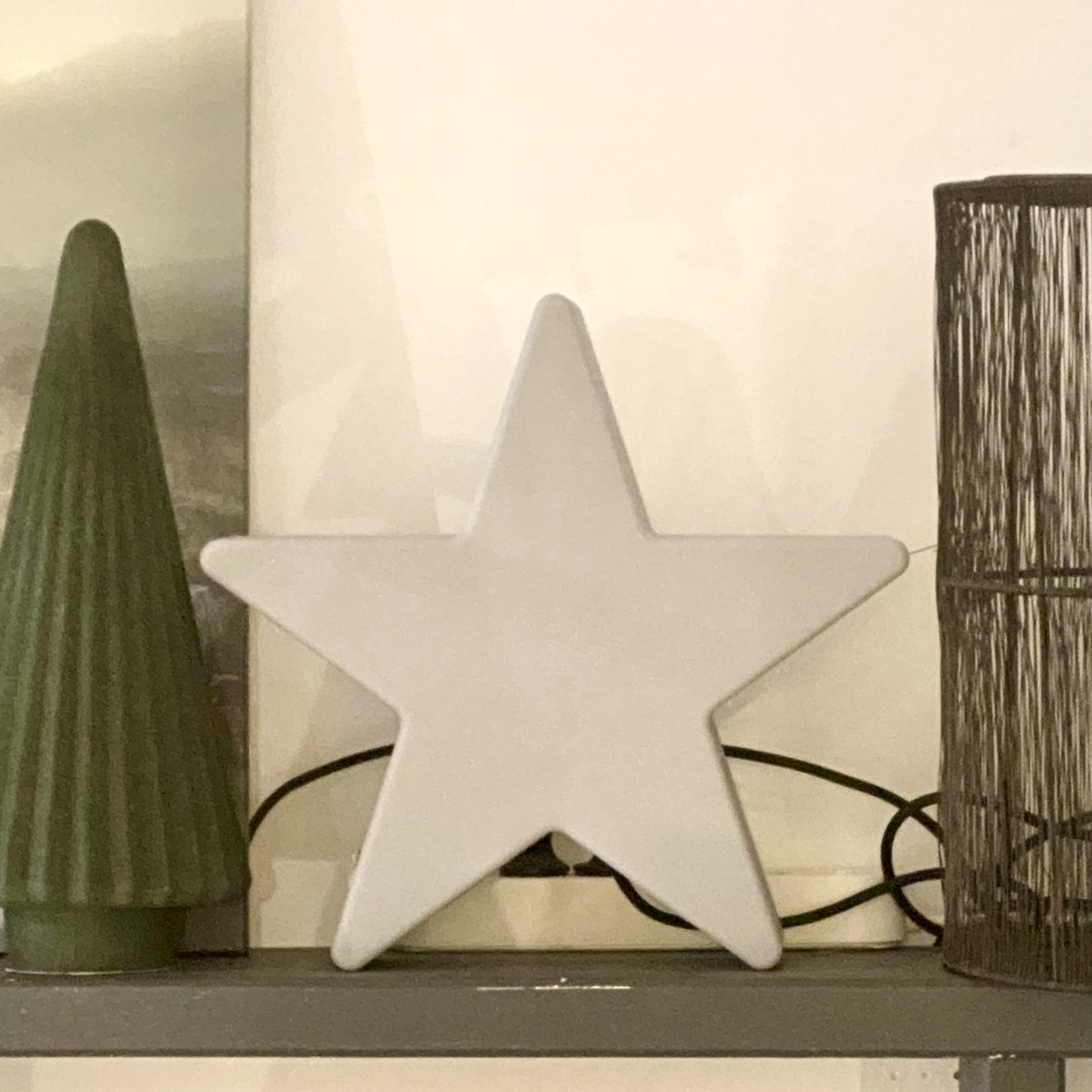 Dekoleuchte "Shinning Star" D40cm, grau