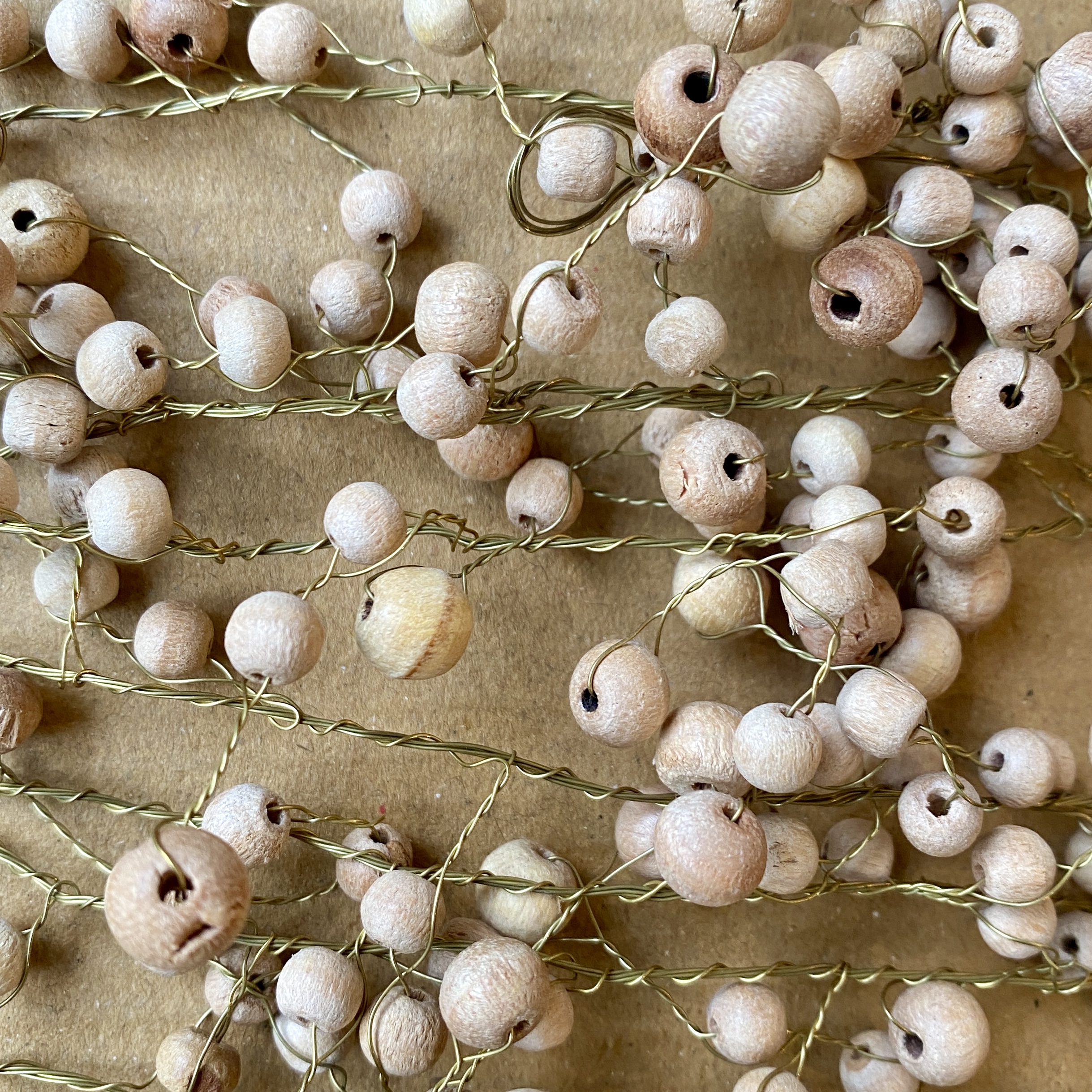 Girlande Bodhi, beige, 1,85m