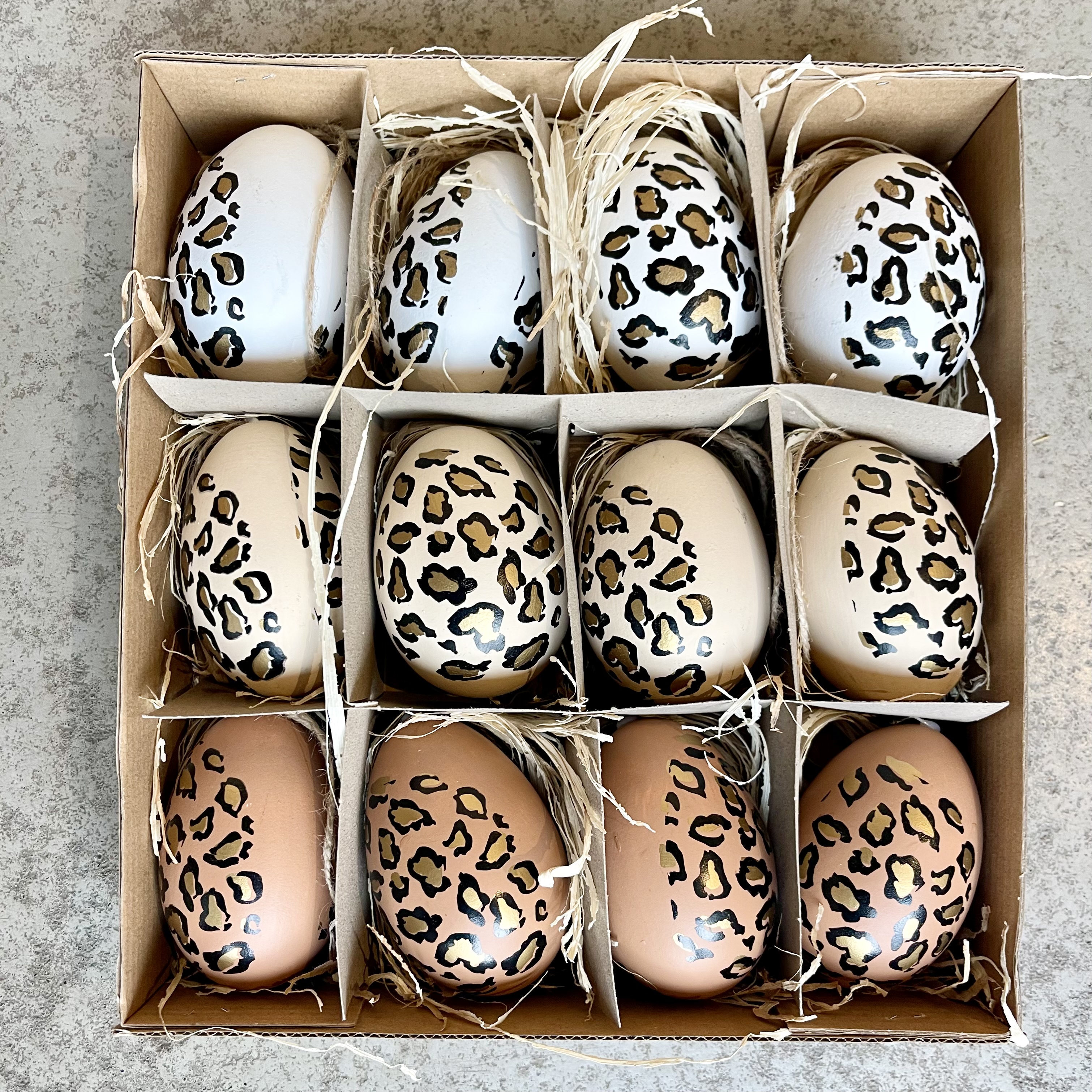 Hühnerei"Pardo",3F,H6cm,natur