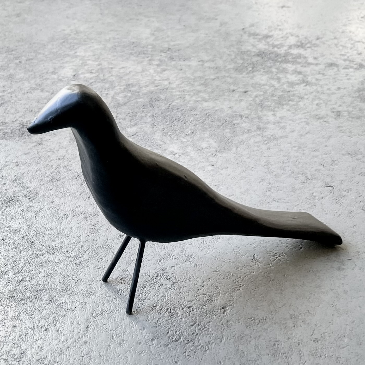 Holz-Vogel "Luigi" L26cm, schwarz