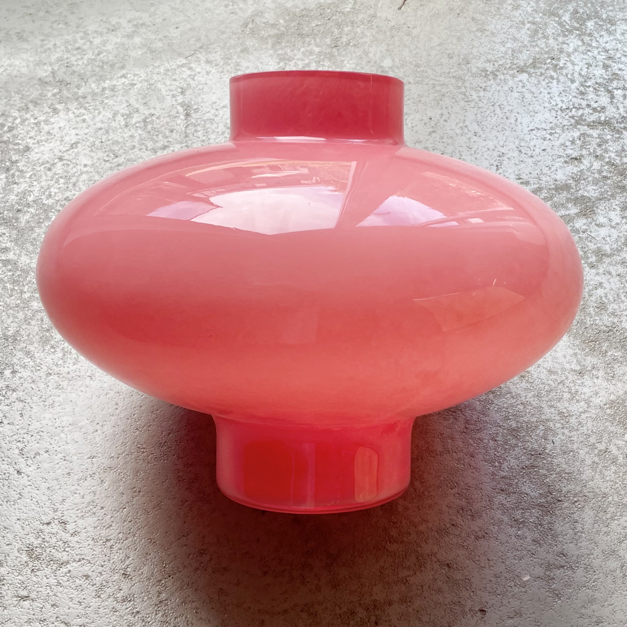 Glas-Vase "Midas" bauchig  D31cm, melone