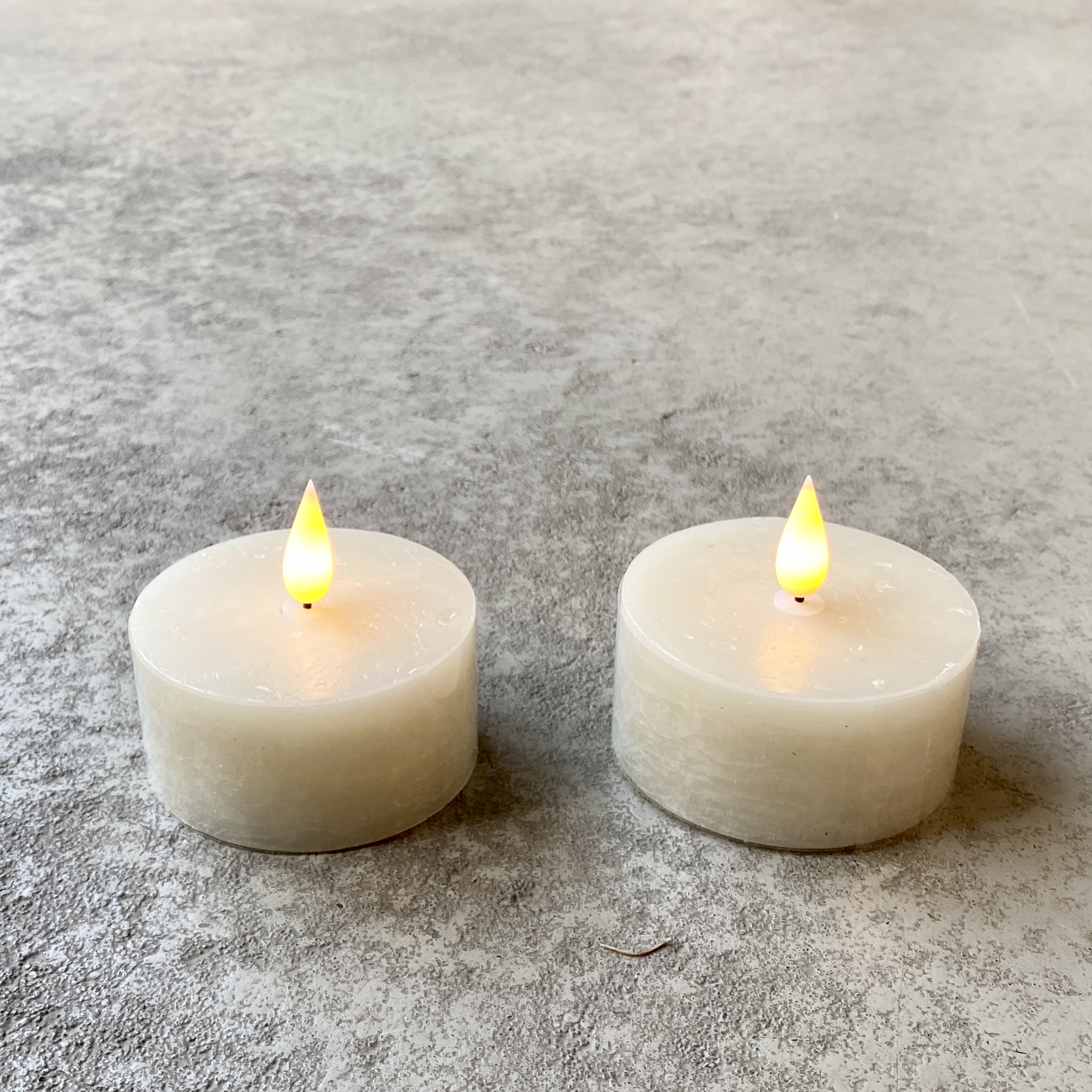 LED-Kerze Mini Pillar Set, greige