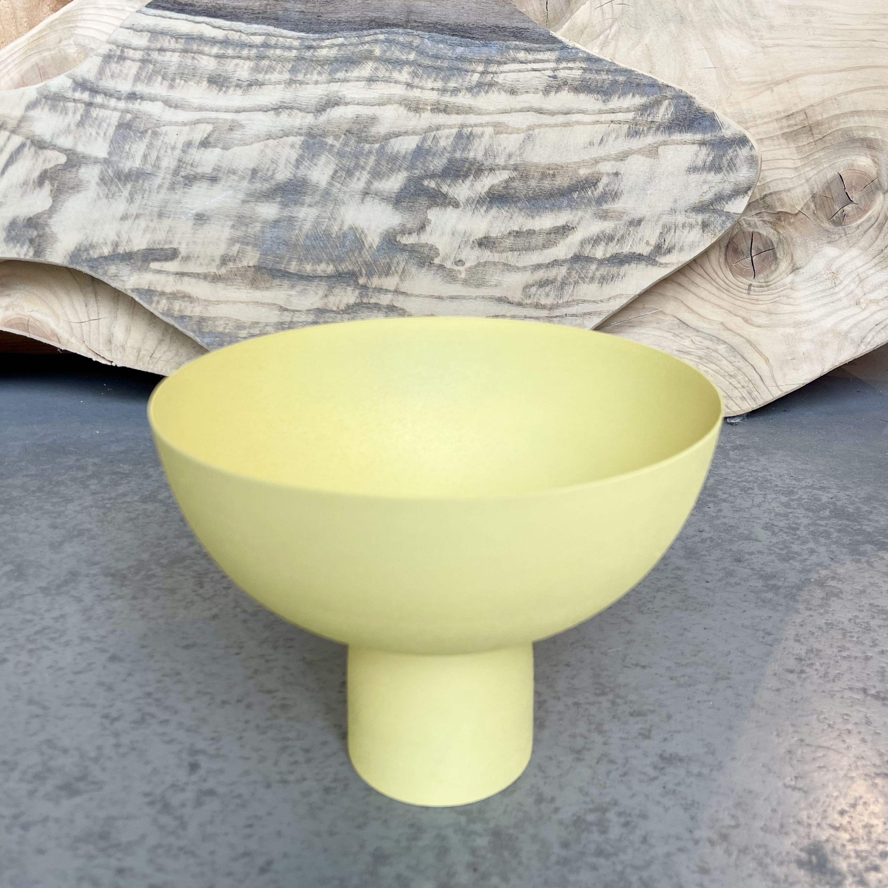 Met.Schale"Lottie"a.F.,D20H16cm, gelb