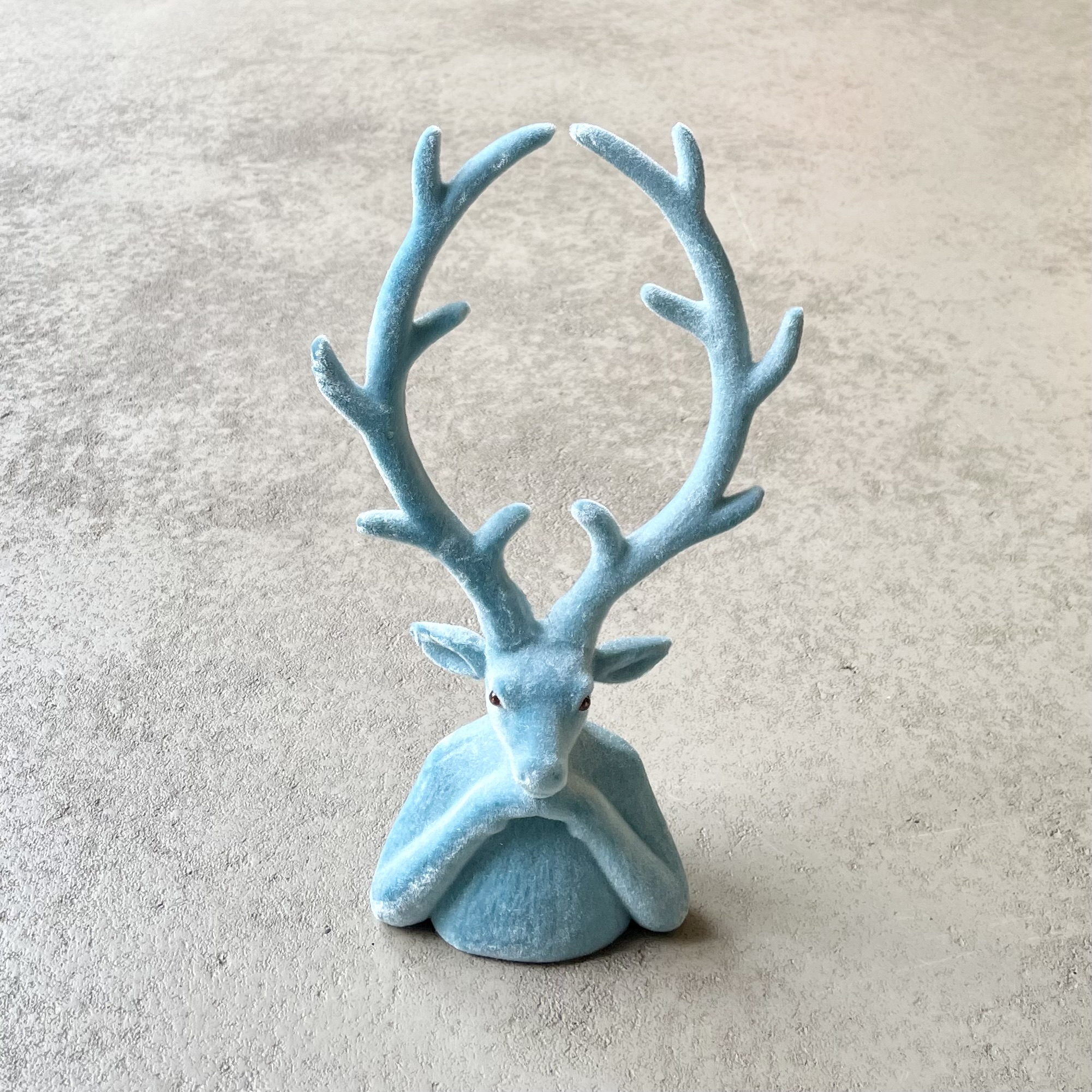Kst. Hirschkopf "Tasko" H30cm, türkis