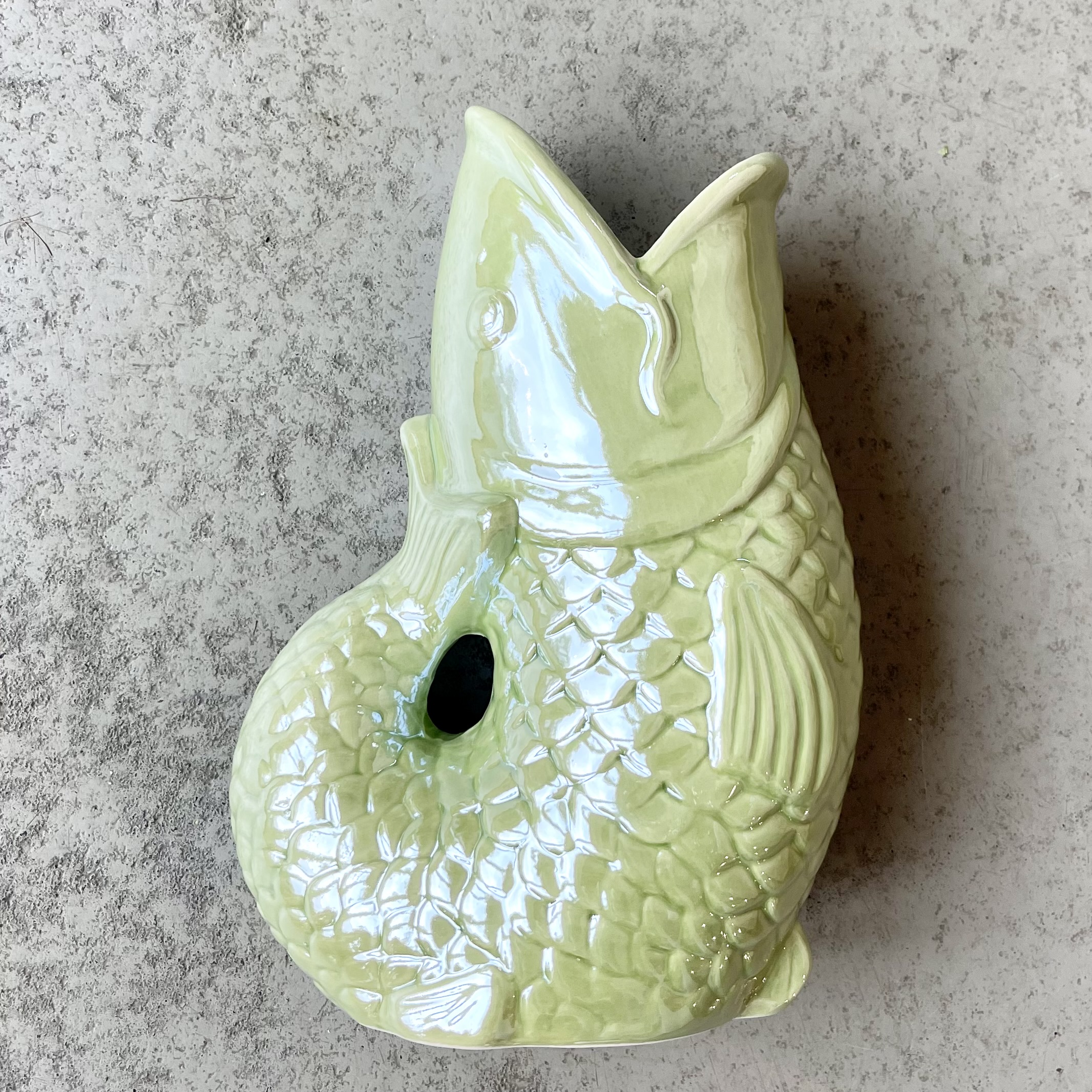 Ker.Vase"Mirinda",D9H23,5cm,grün