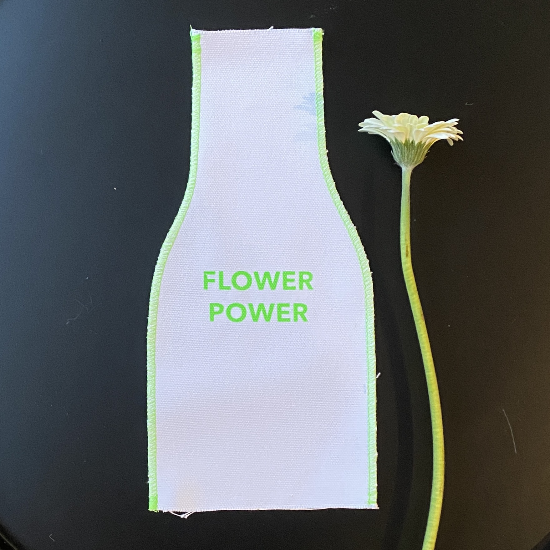 Husse - Flower Power, neongrün