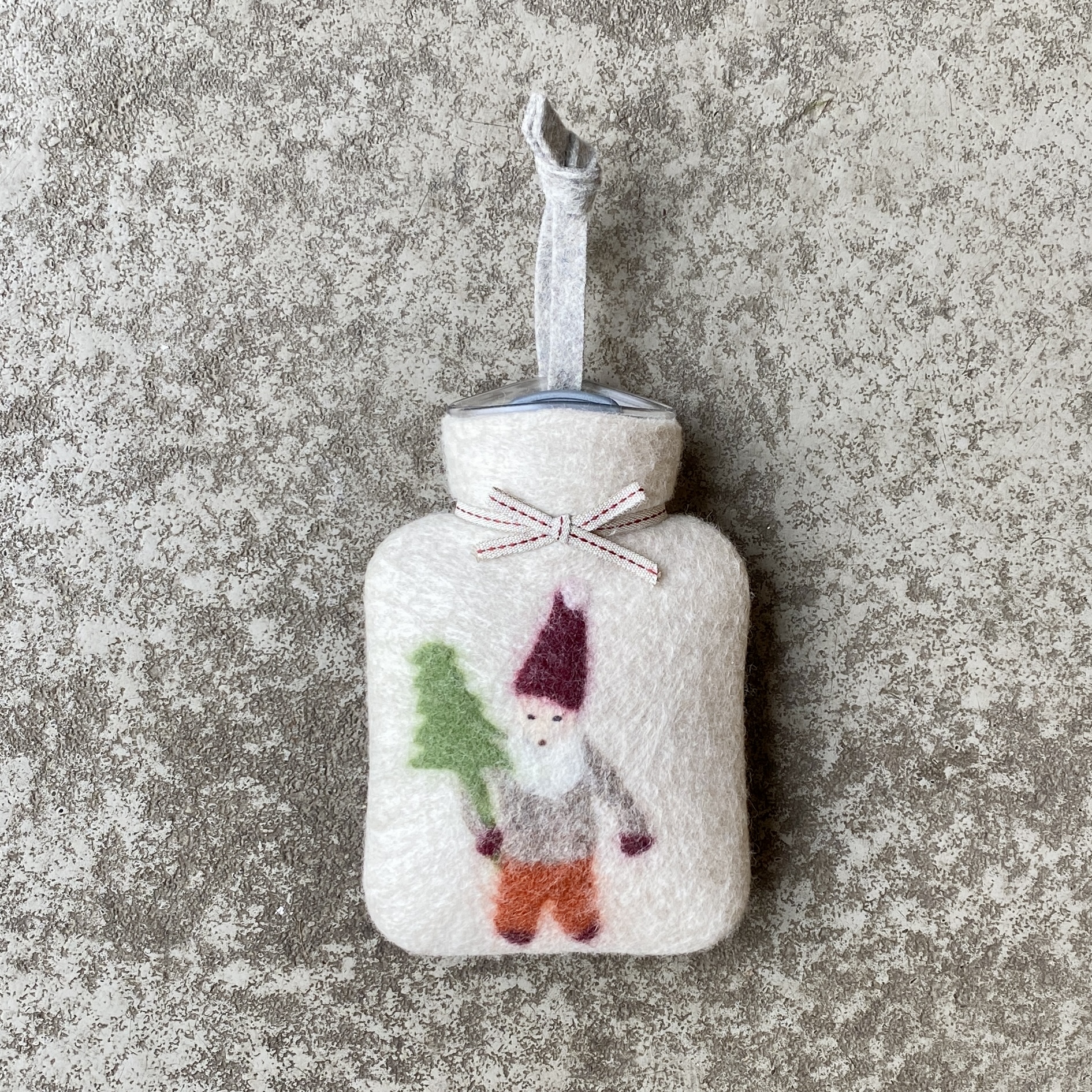 Mini-Wärmflasche "Santa" 0,2L, peyote