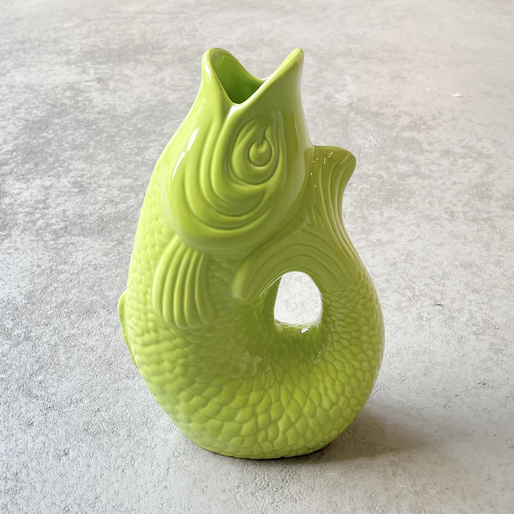 Keramik-Vase "Monsieur Carafon" 1,2l, lime, H25cm 