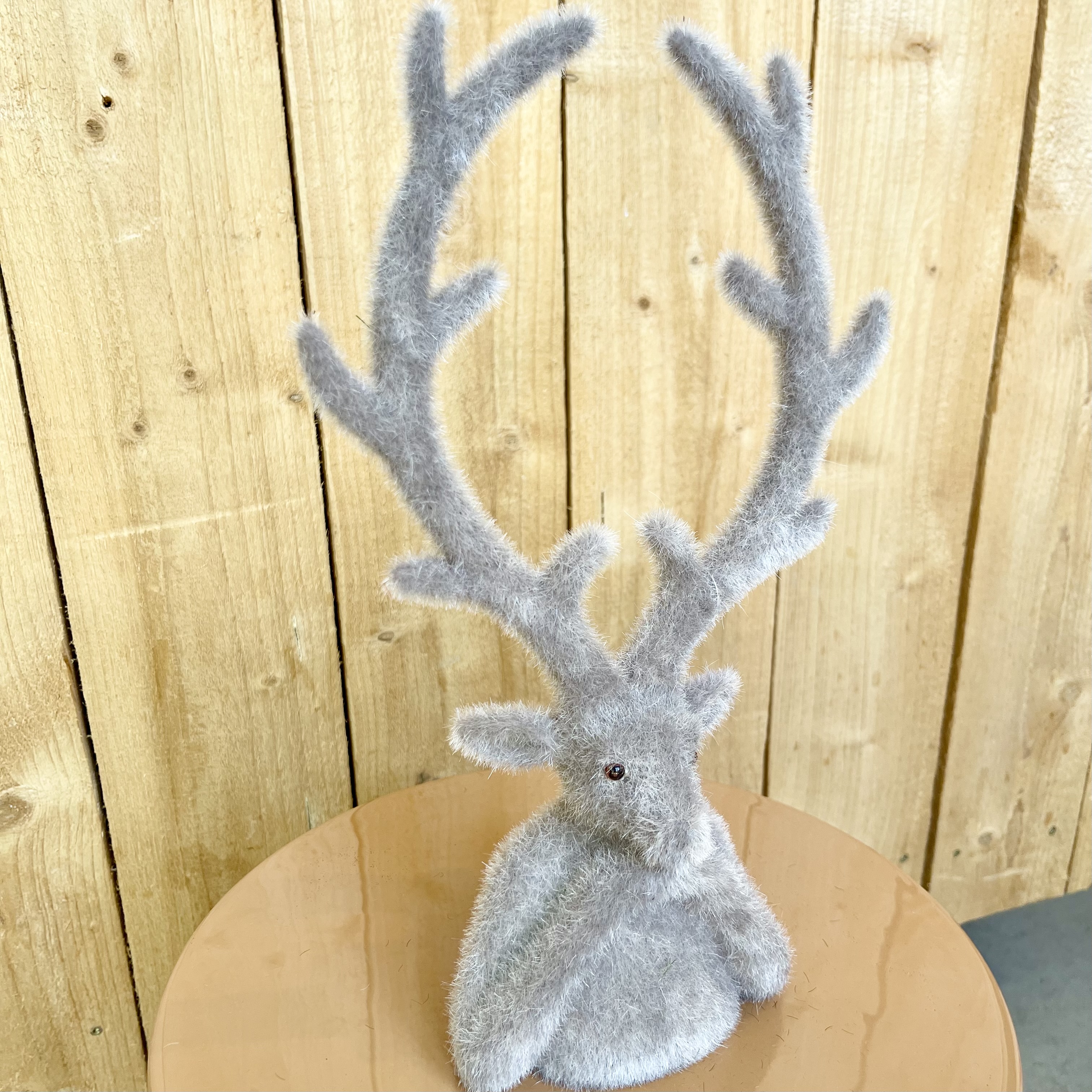KST Hirschkopf "Tasko" H30cm, taupe, Modell `26