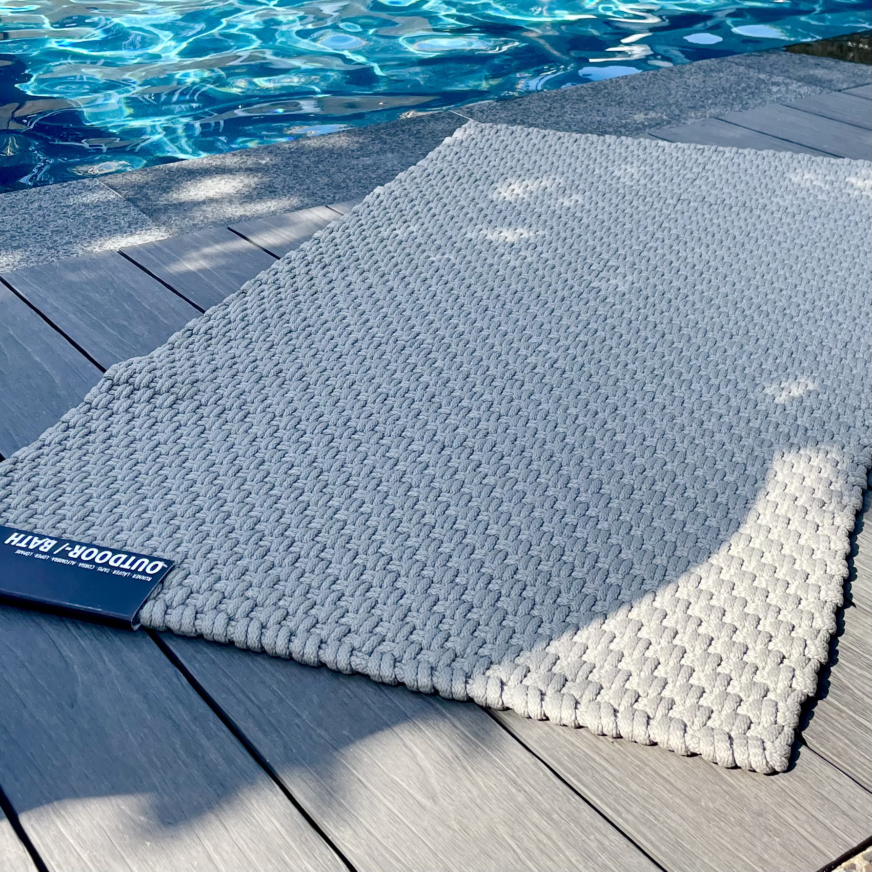 Badmatte/Outdoorteppich 72x132cm, sand