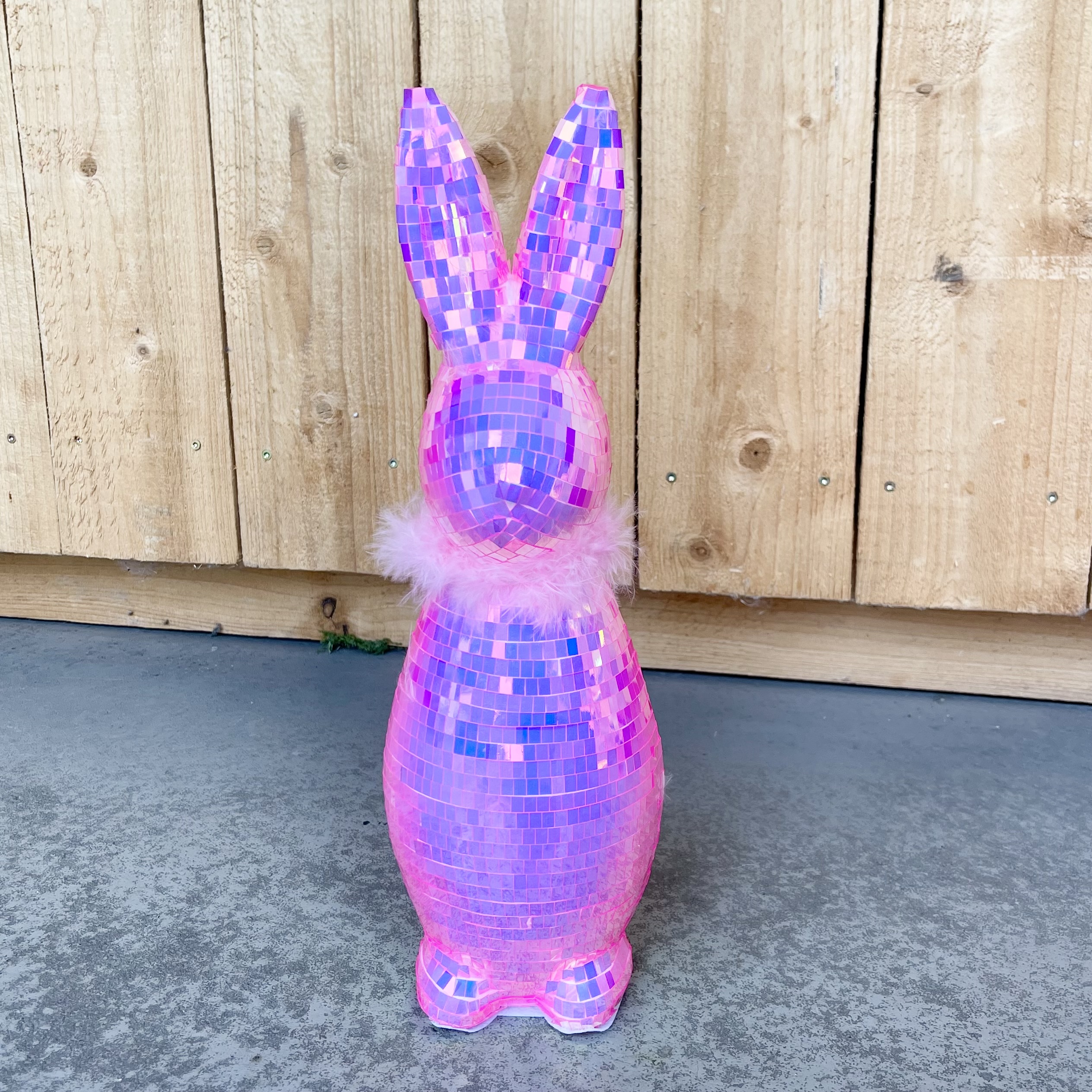 Kst.Hase"Flash",D12H37cm,pink