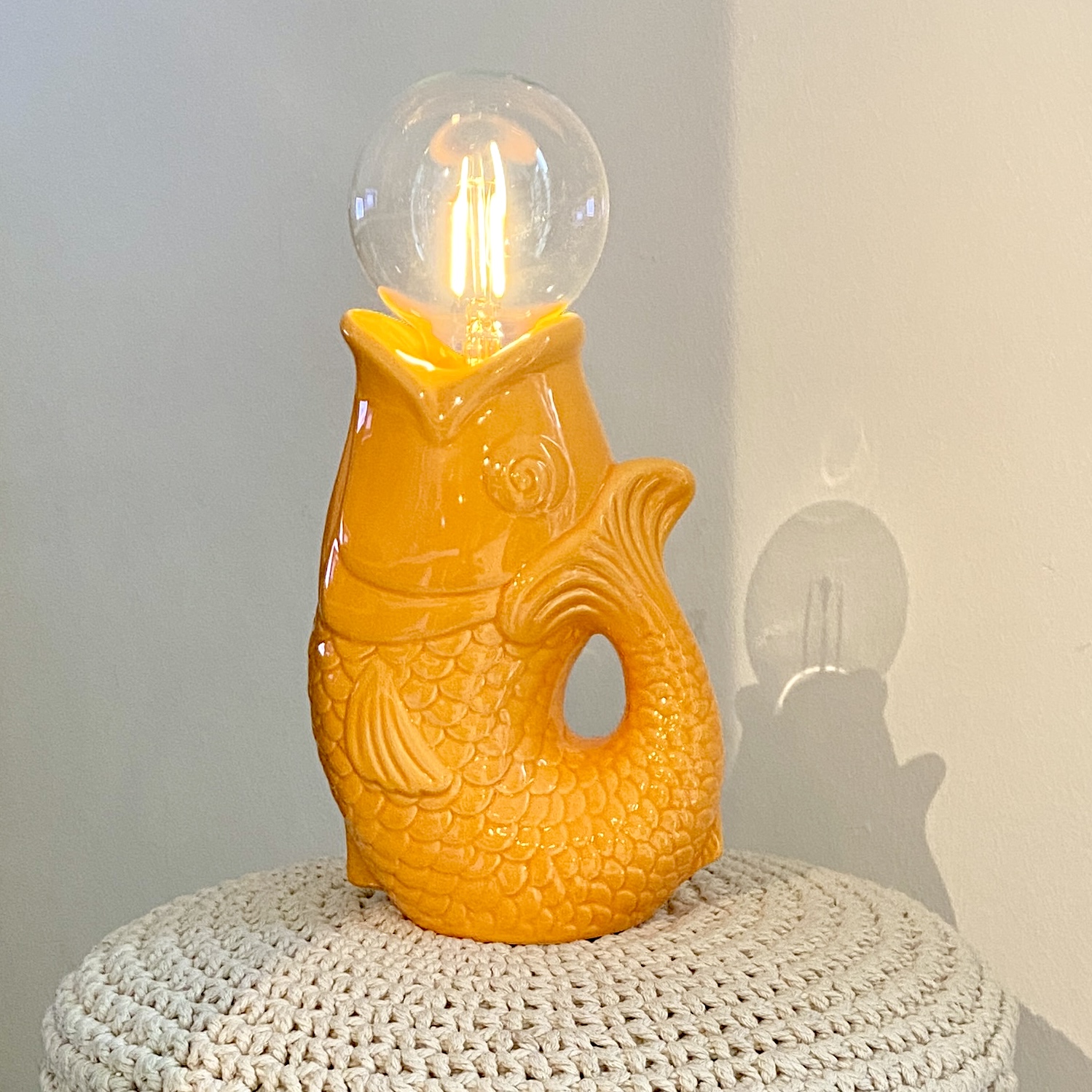 Lucia Tischleuchte Fisch, orange