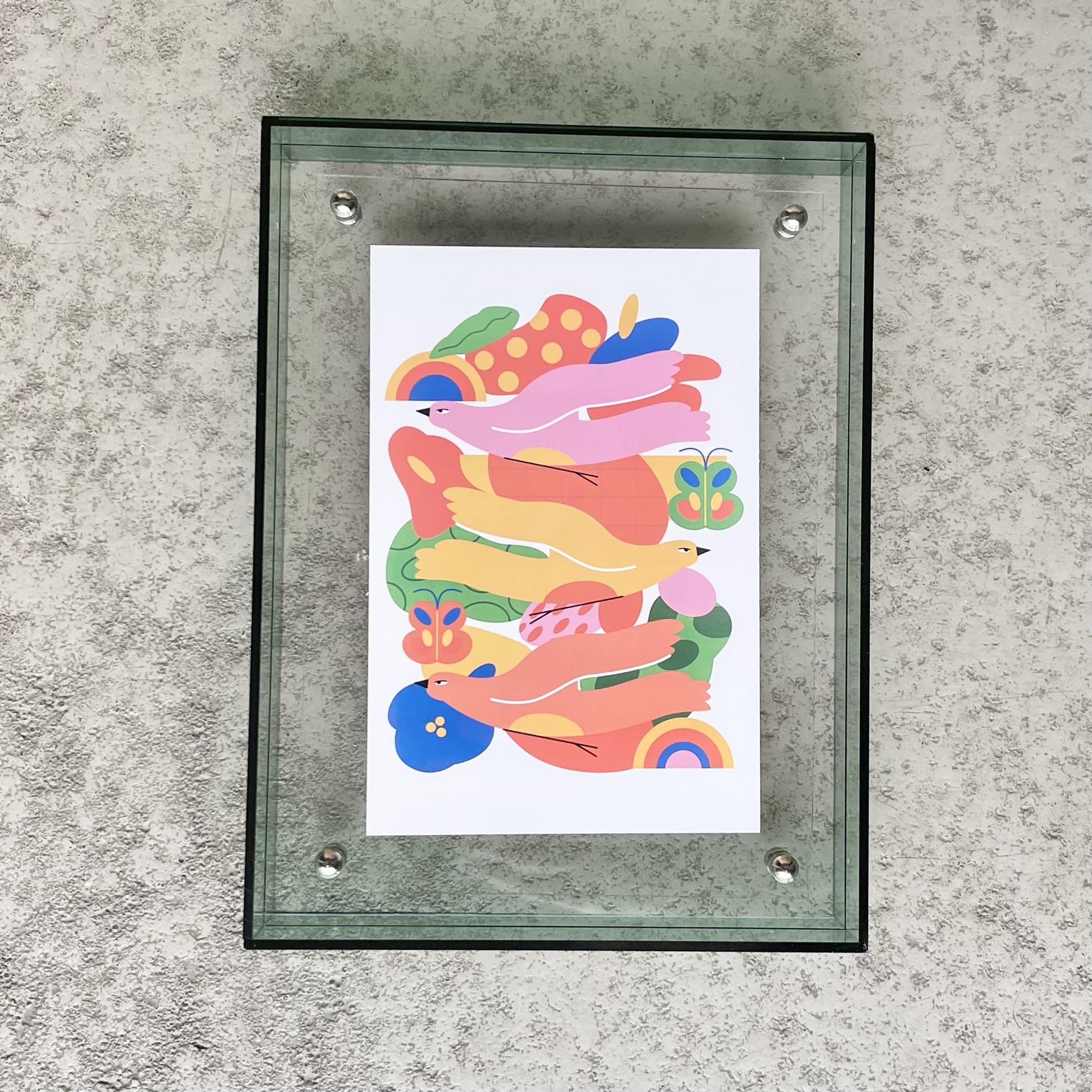 Bilderrahmen Acryl,10/15cm, türkis