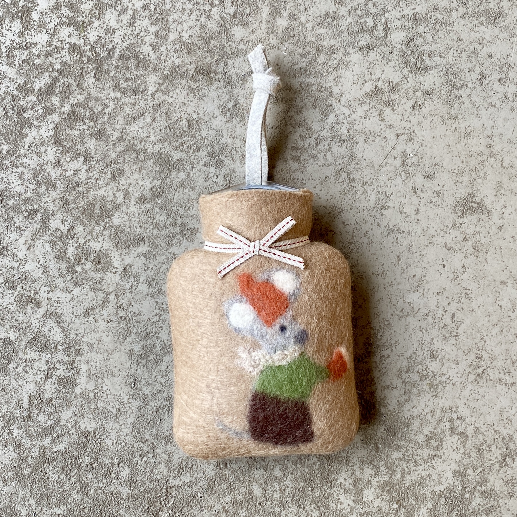 Mini-Wärmflasche "Mausi" 0,2L, tannin