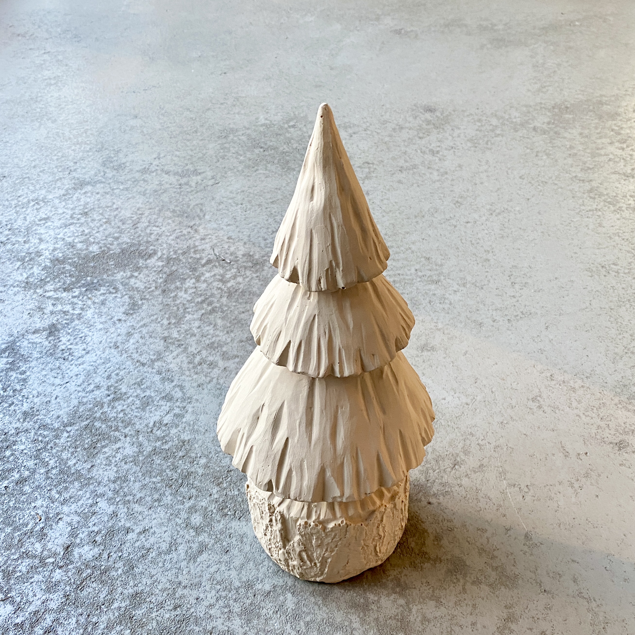 Tanne in Holzoptik H36cm, beige