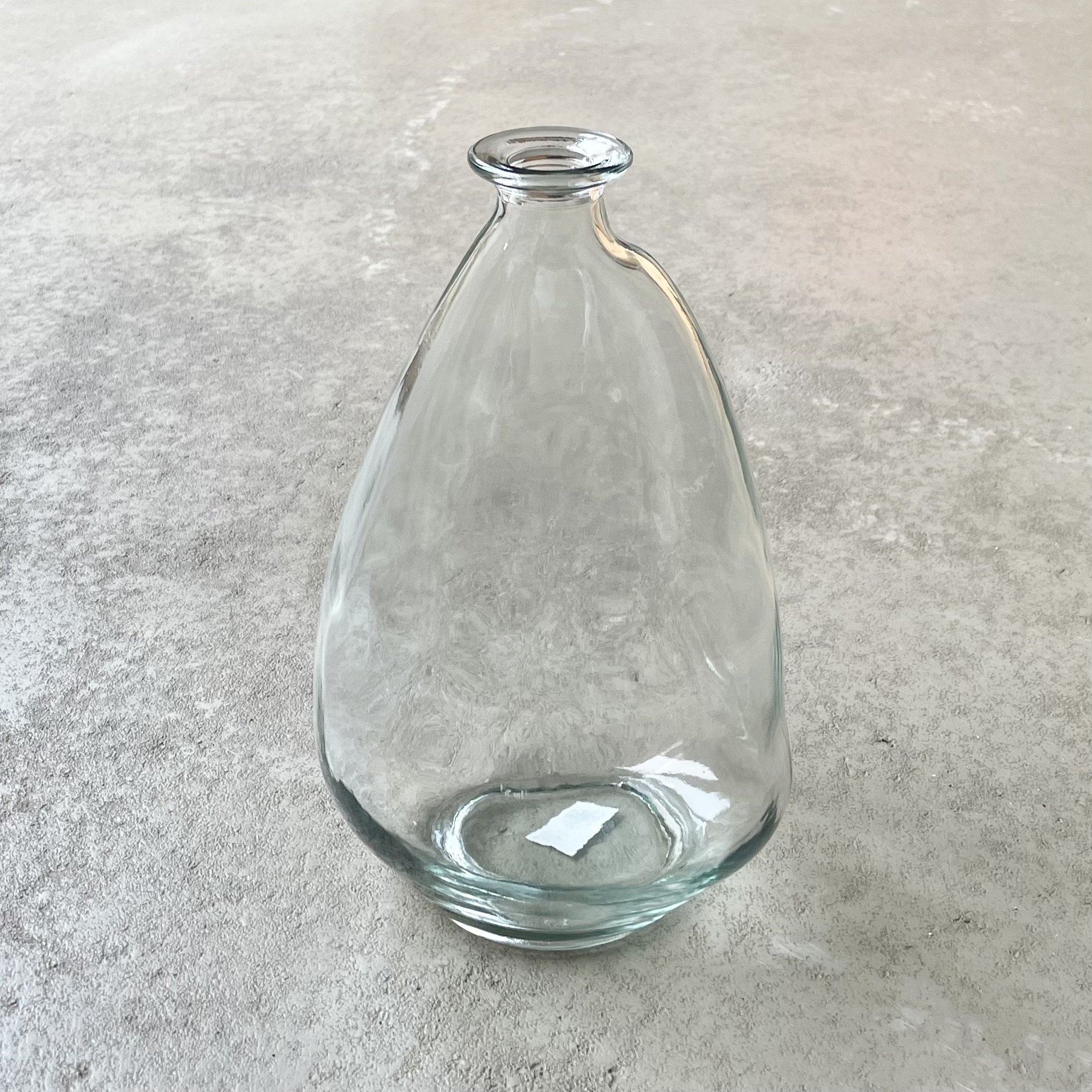 Glas-Vase "Pino" bauchig H26cm, klar
