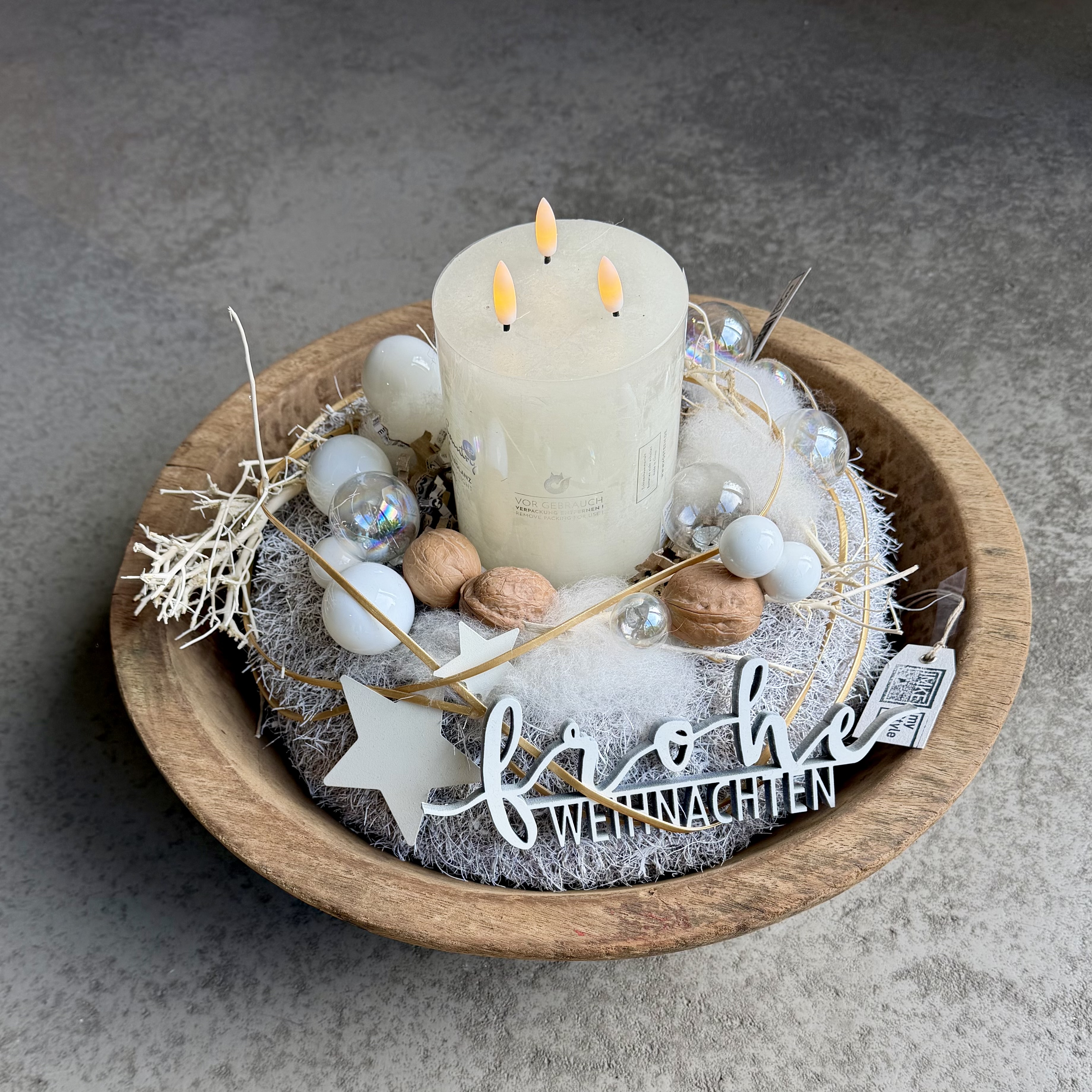 Winterkranz weiß