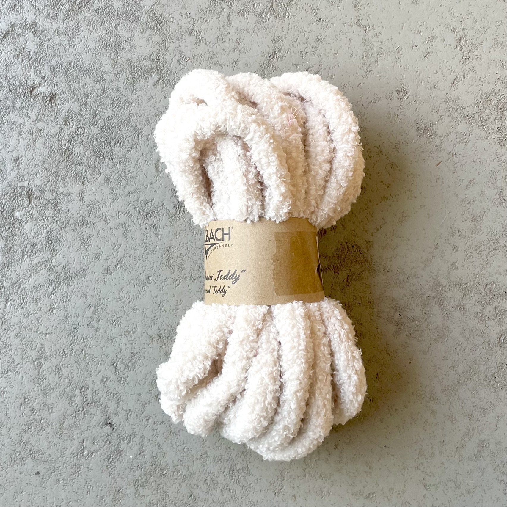 Deko-Schlauch "Teddy" D1,5cm, L8m, beige