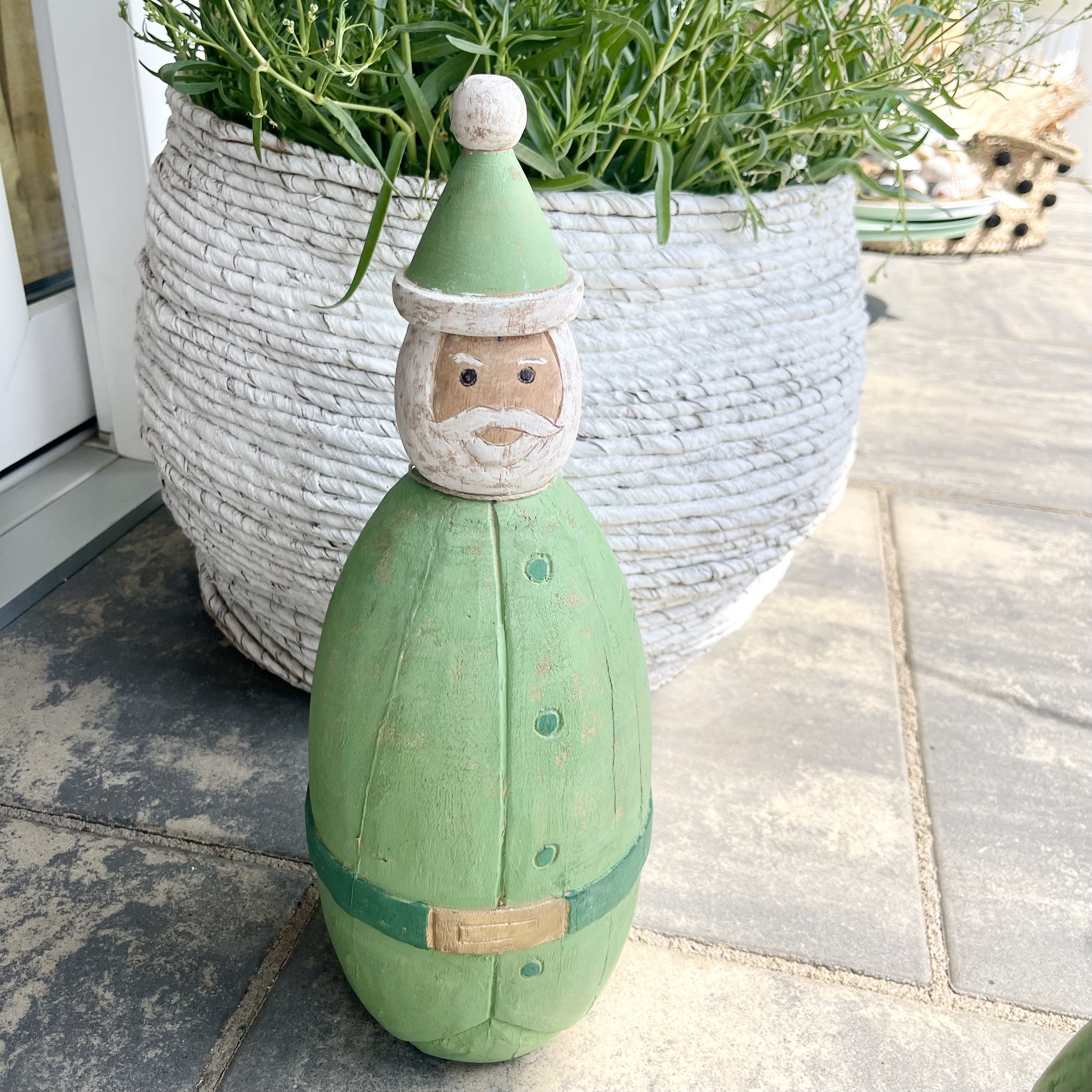 Hz.Santa "Bruni", D16 H38cm, grün