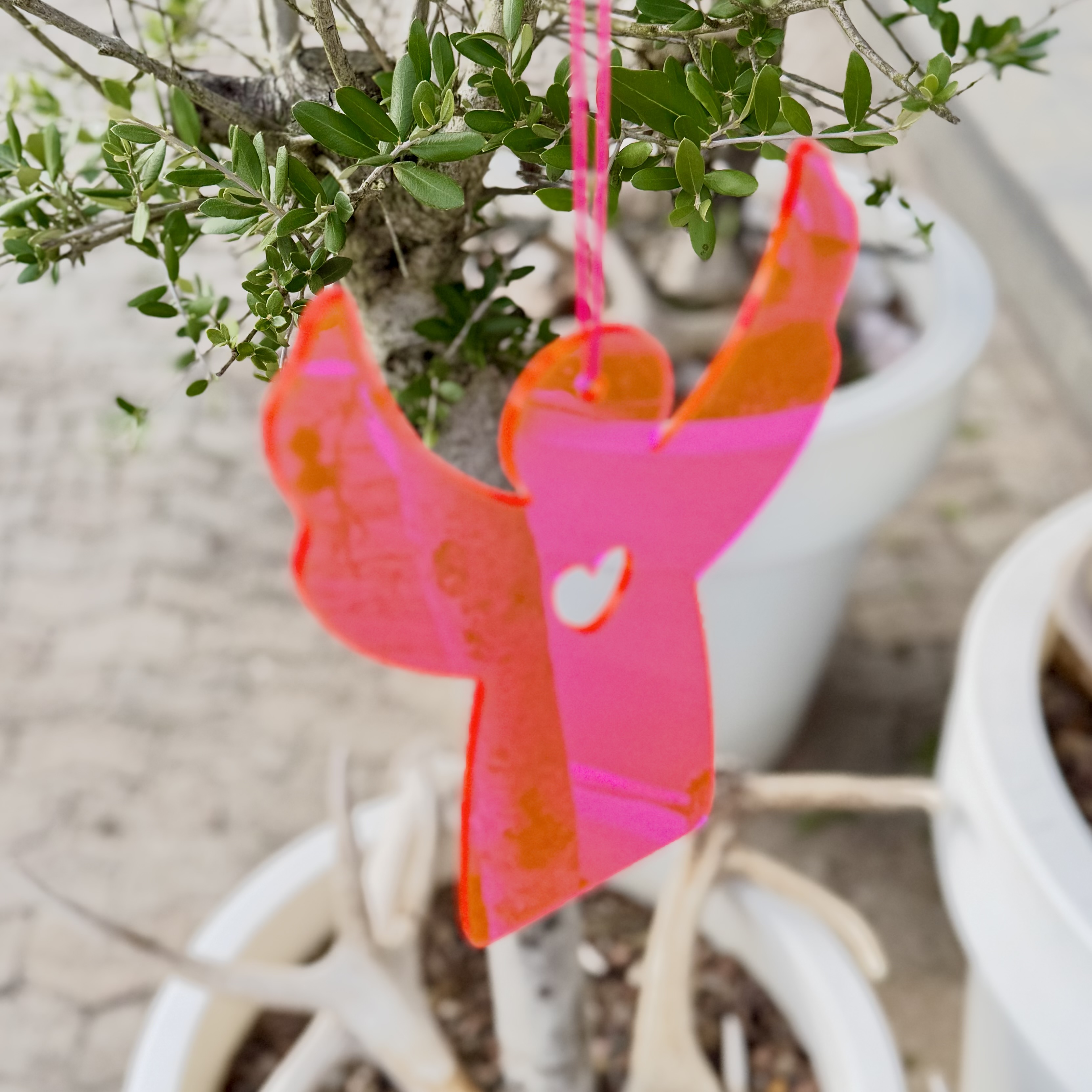 Hänger Engel 20cm, pink