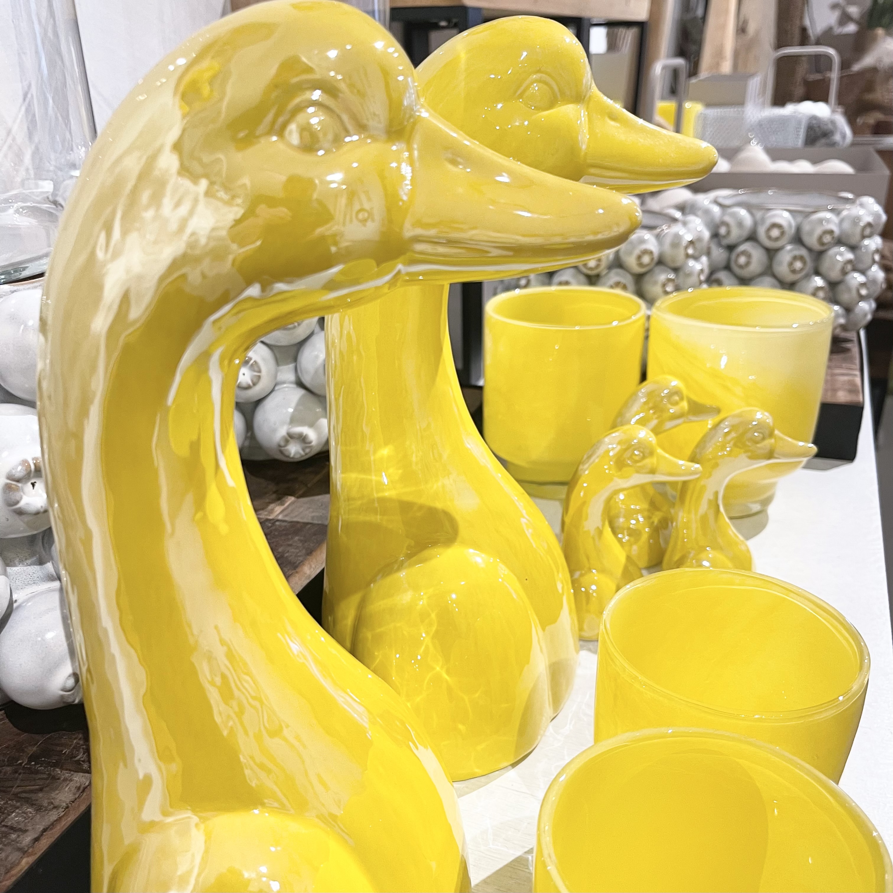 Ker. Gans "Fina" H24cm, gelb