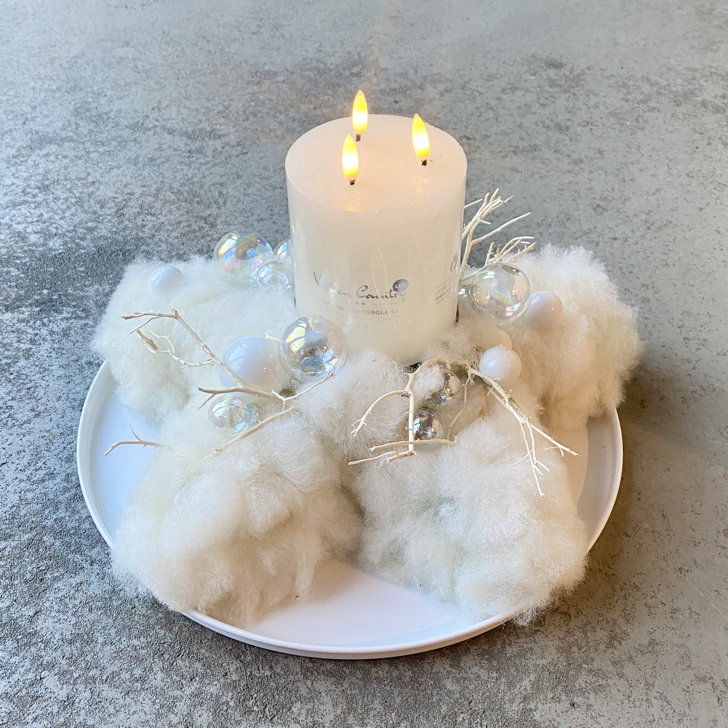 Kleine Sternwolke D35cm, weiß