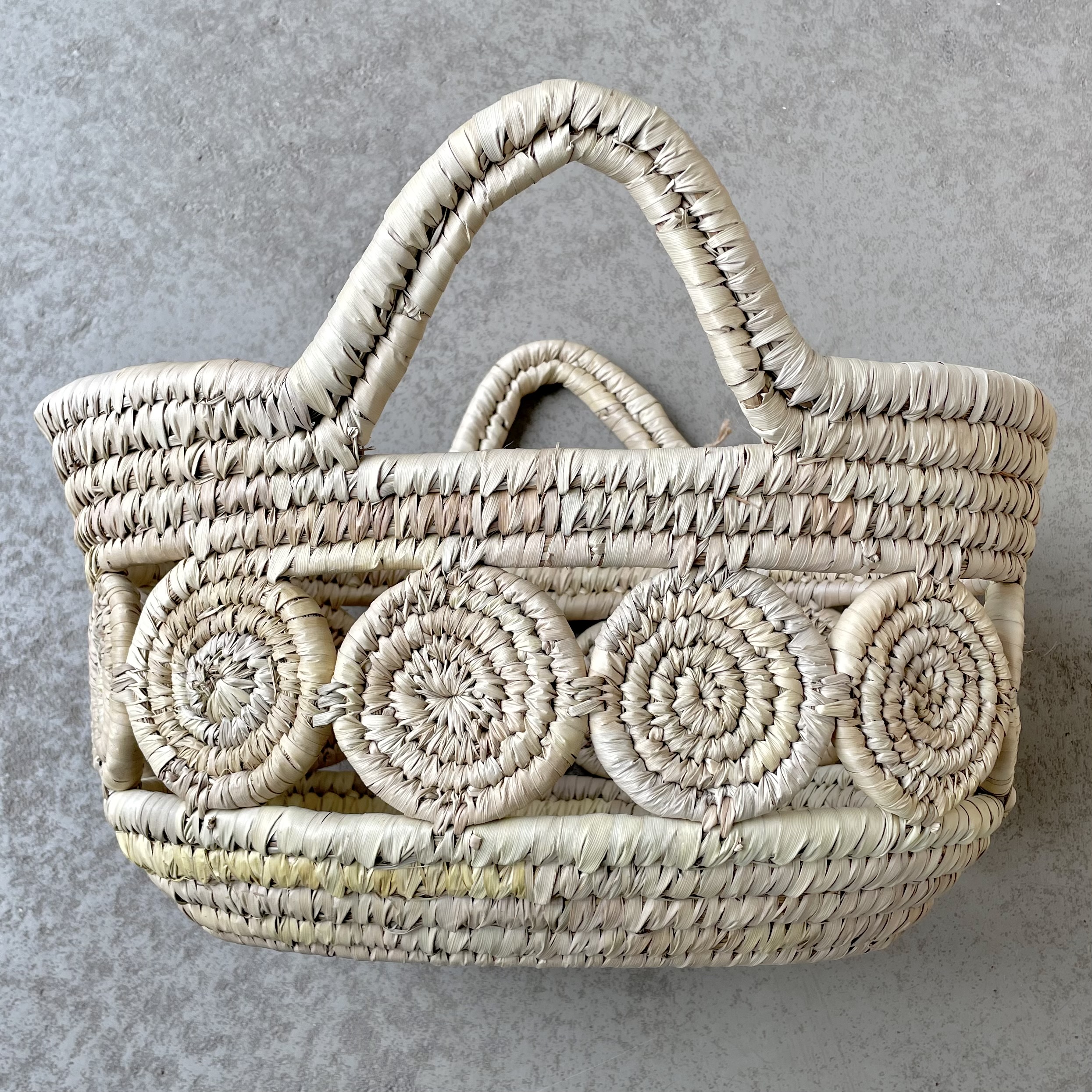 Korb Seegras natur oval mit Griffen L38cm